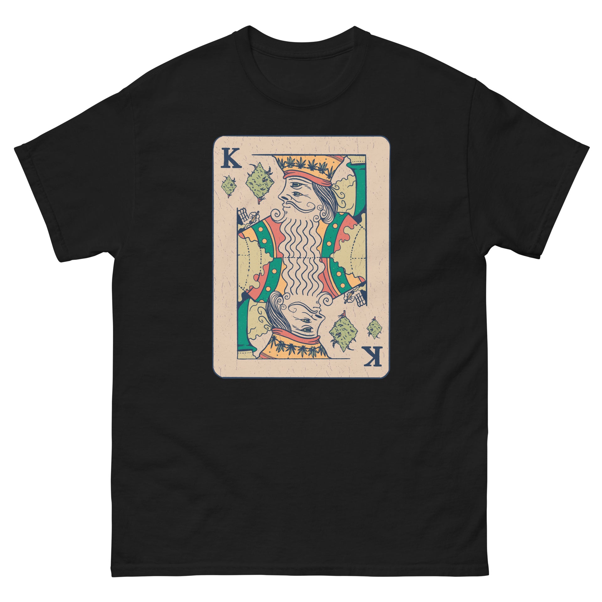 King Poker Card Weed Men's T-Shirt
