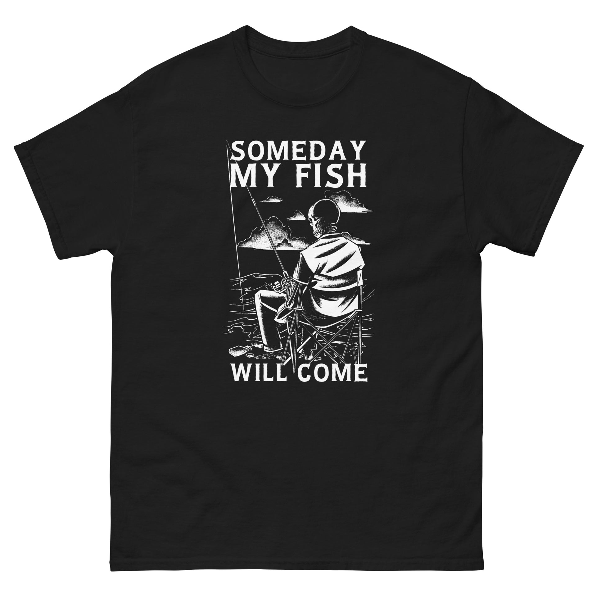 Fishing makes me happy' Men's T-Shirt