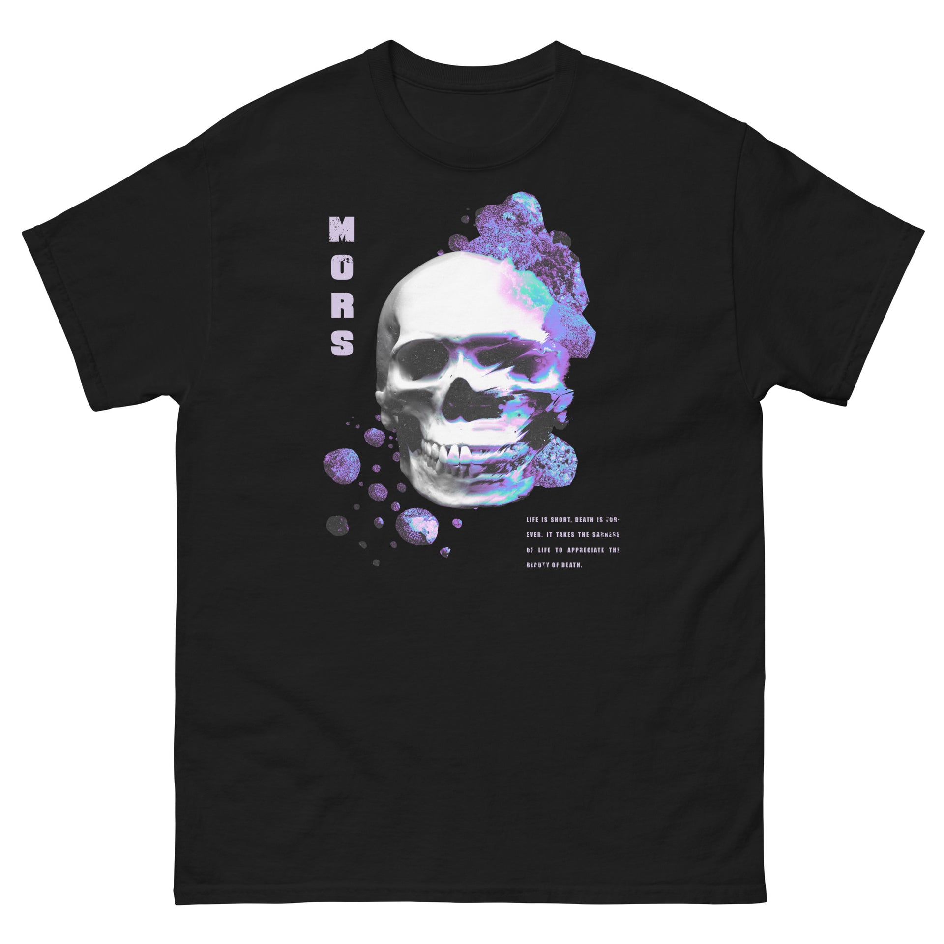 Trippy Skeleton With Mushrooms Men's T-Shirt
