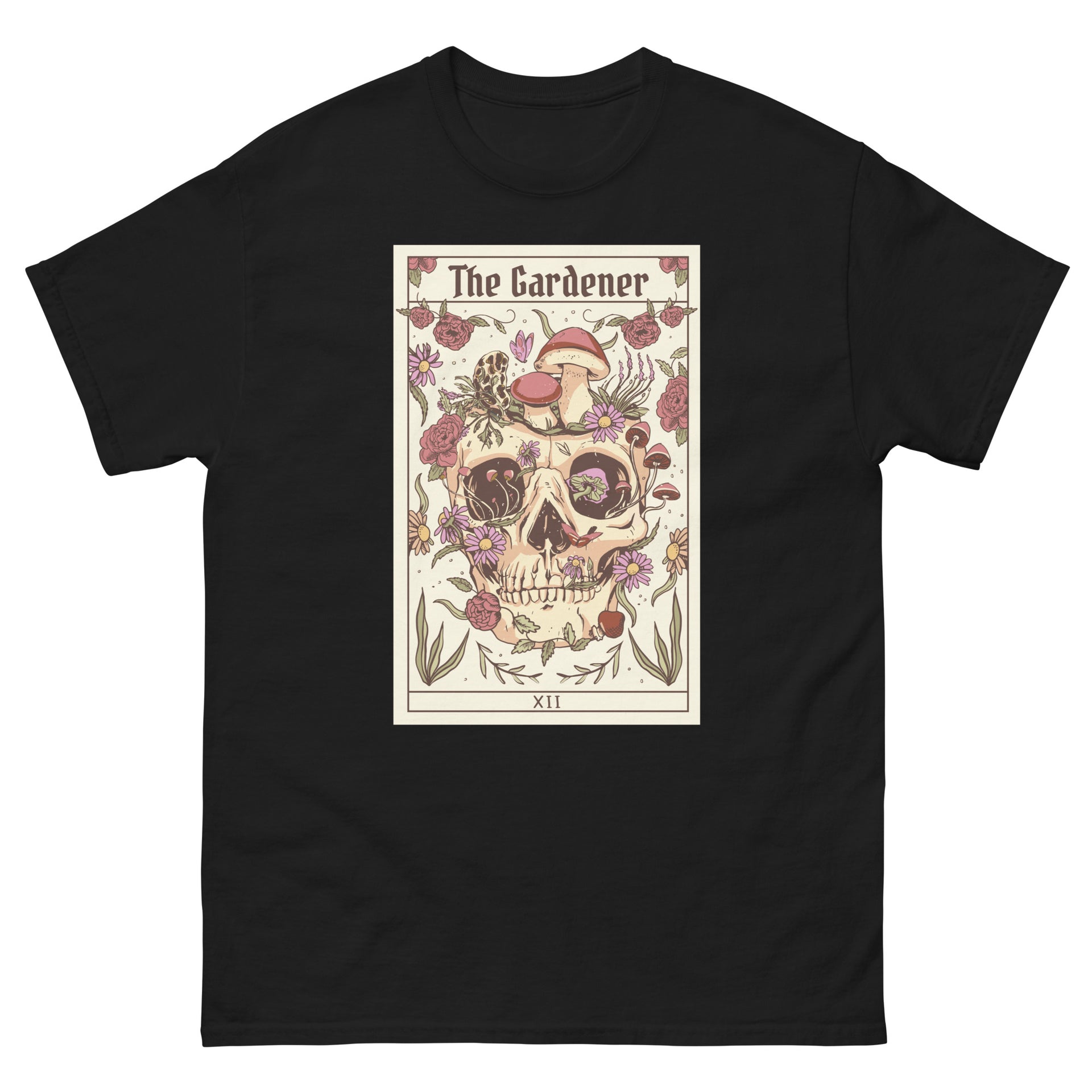 Gardener Skeleton Tarot Card Men's T-Shirt