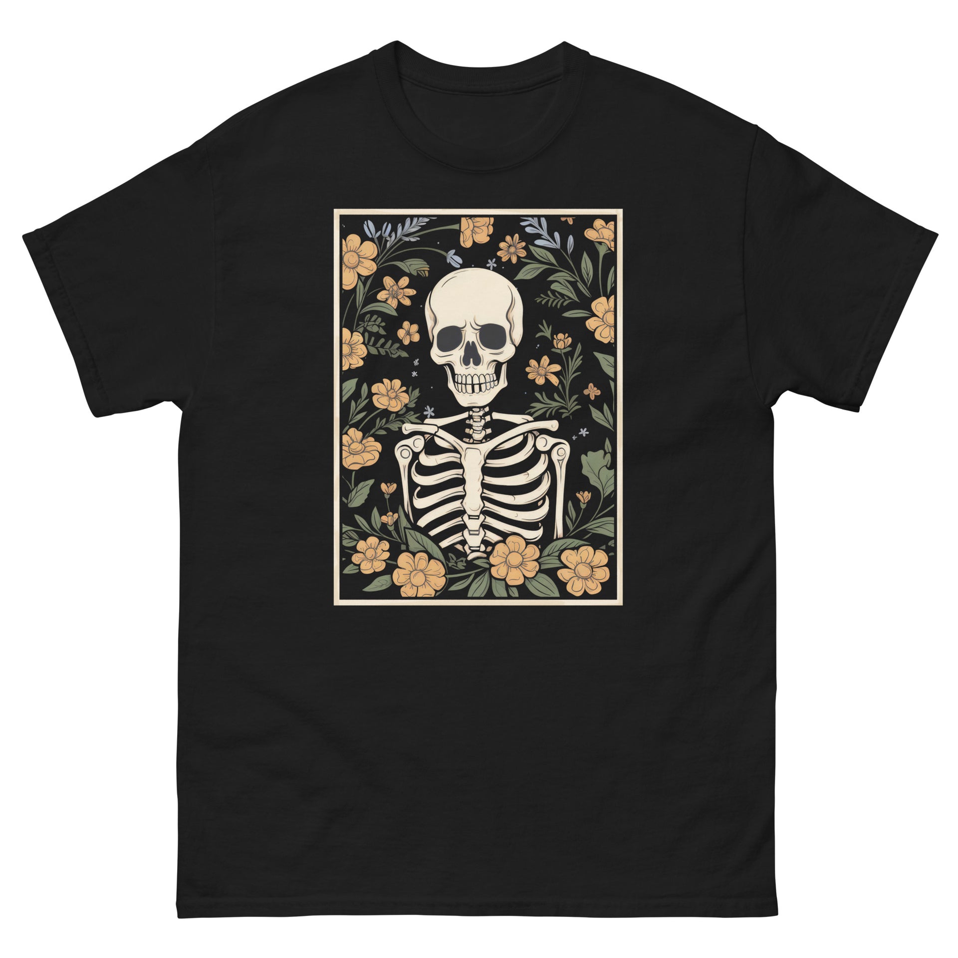 Floral Skeleton Men's T-Shirt