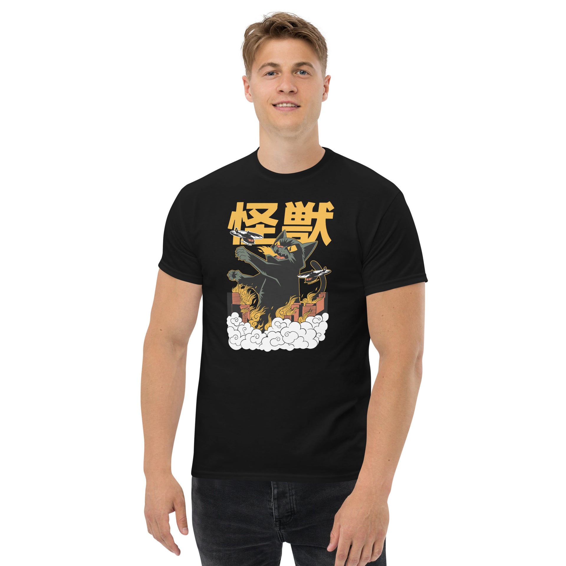 Kaiju Anime Cat Men's T-Shirt