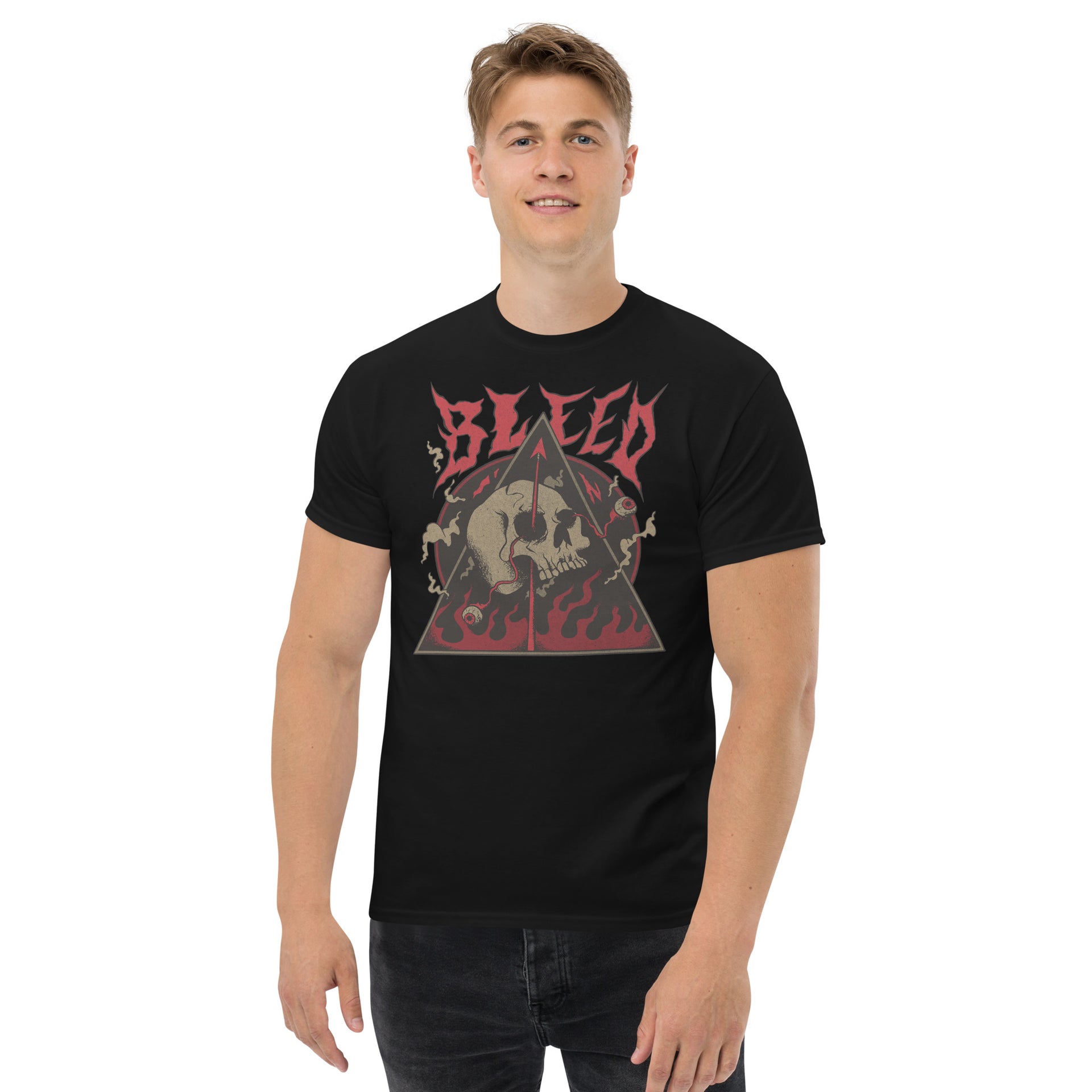 Skeleton In Hell Men's T-Shirt