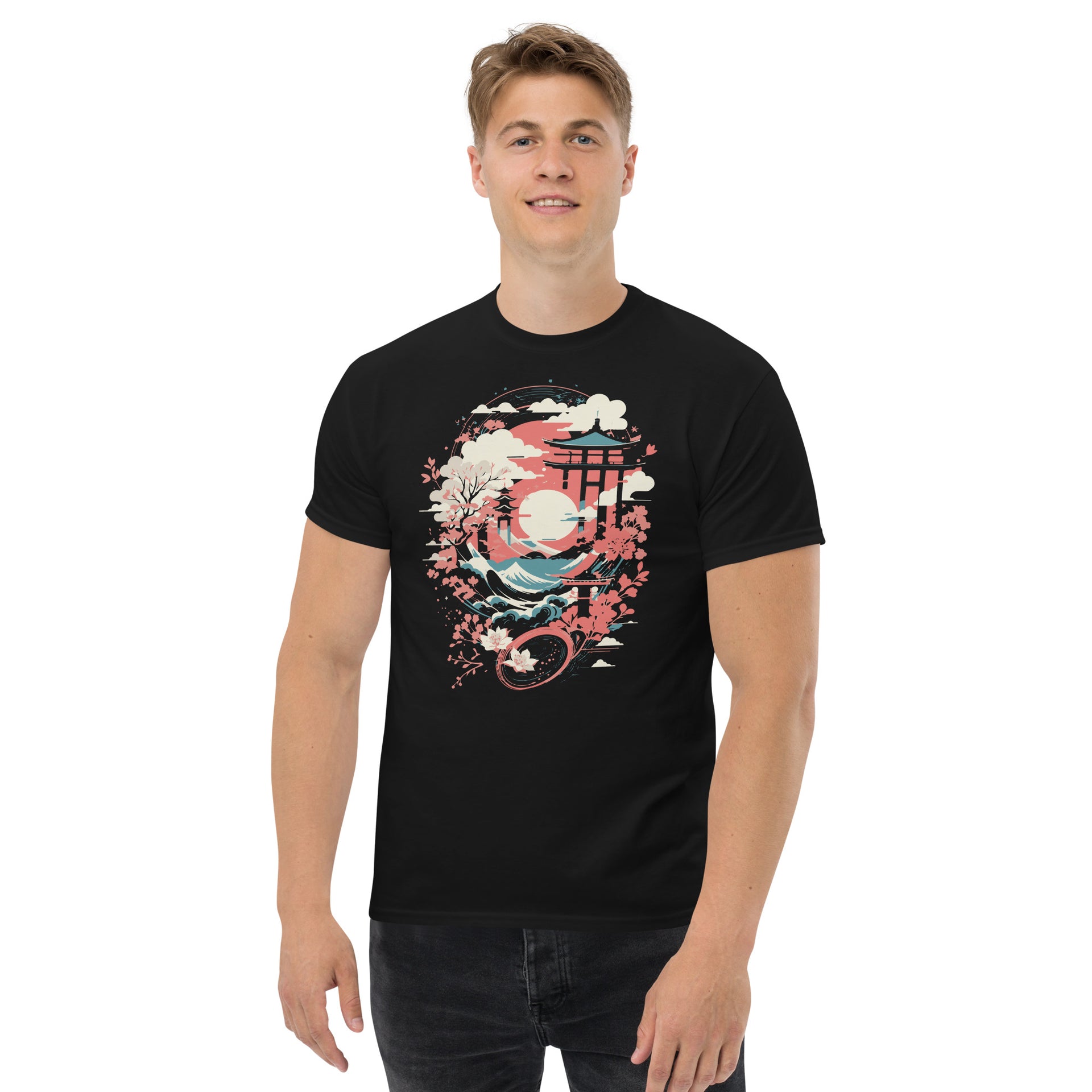 Traditional Japanese Temple Men's T-Shirt