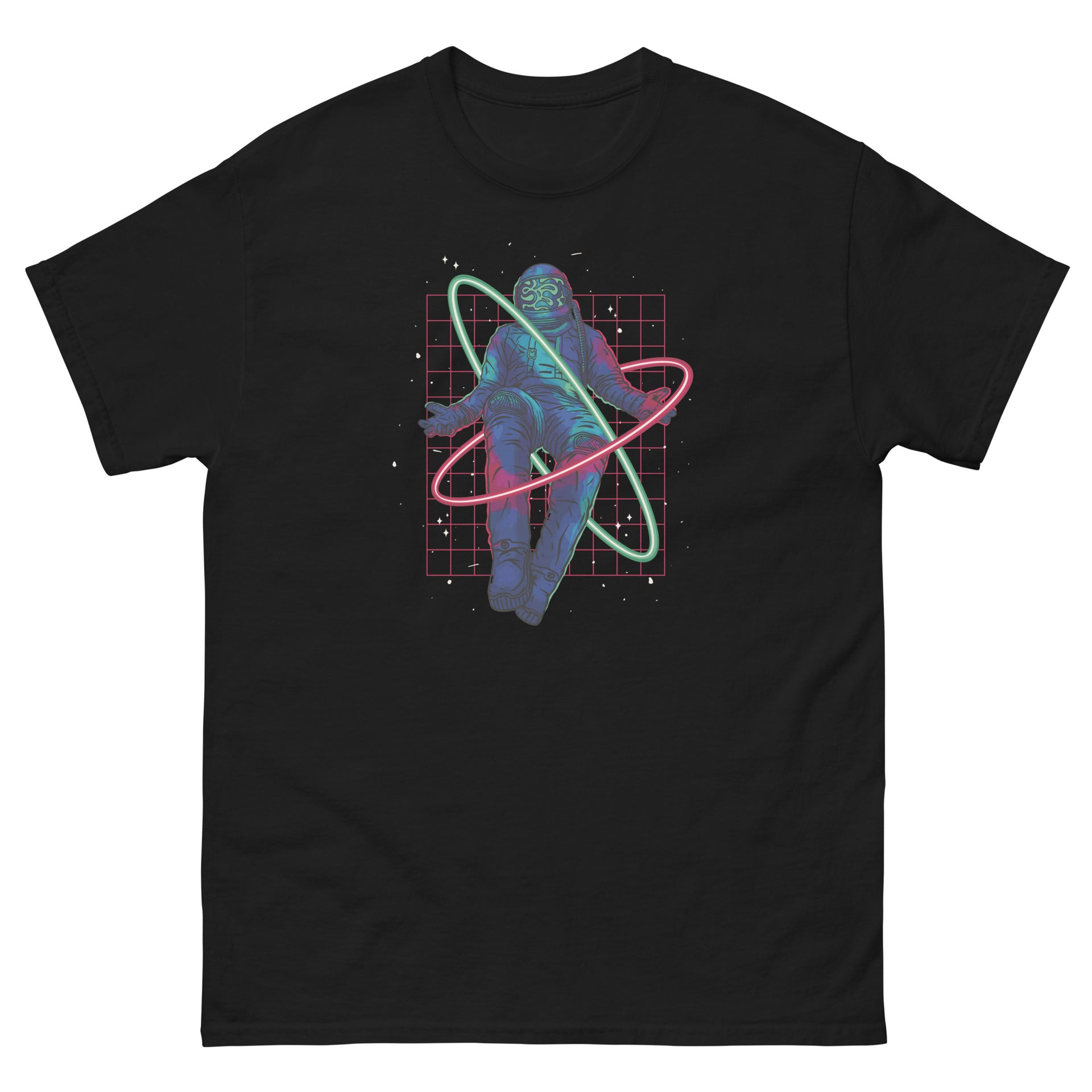 Floating Neon Astronaut Men's T-Shirt