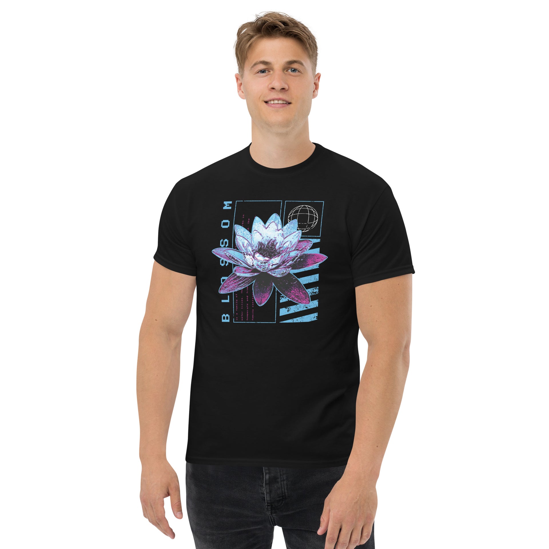 Metallic Lotus Flower Men's T-Shirt