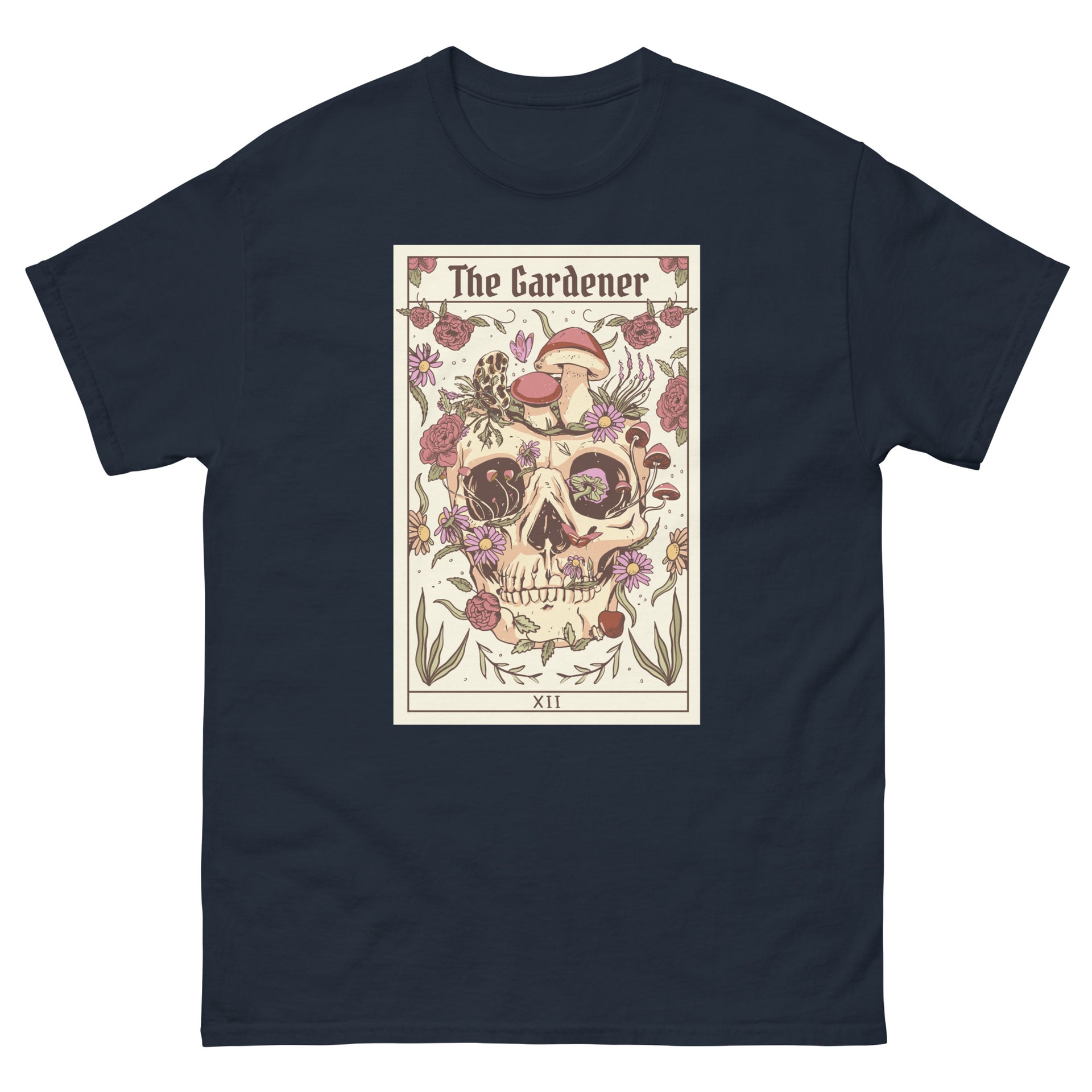 Gardener Skeleton Tarot Card Men's T-Shirt