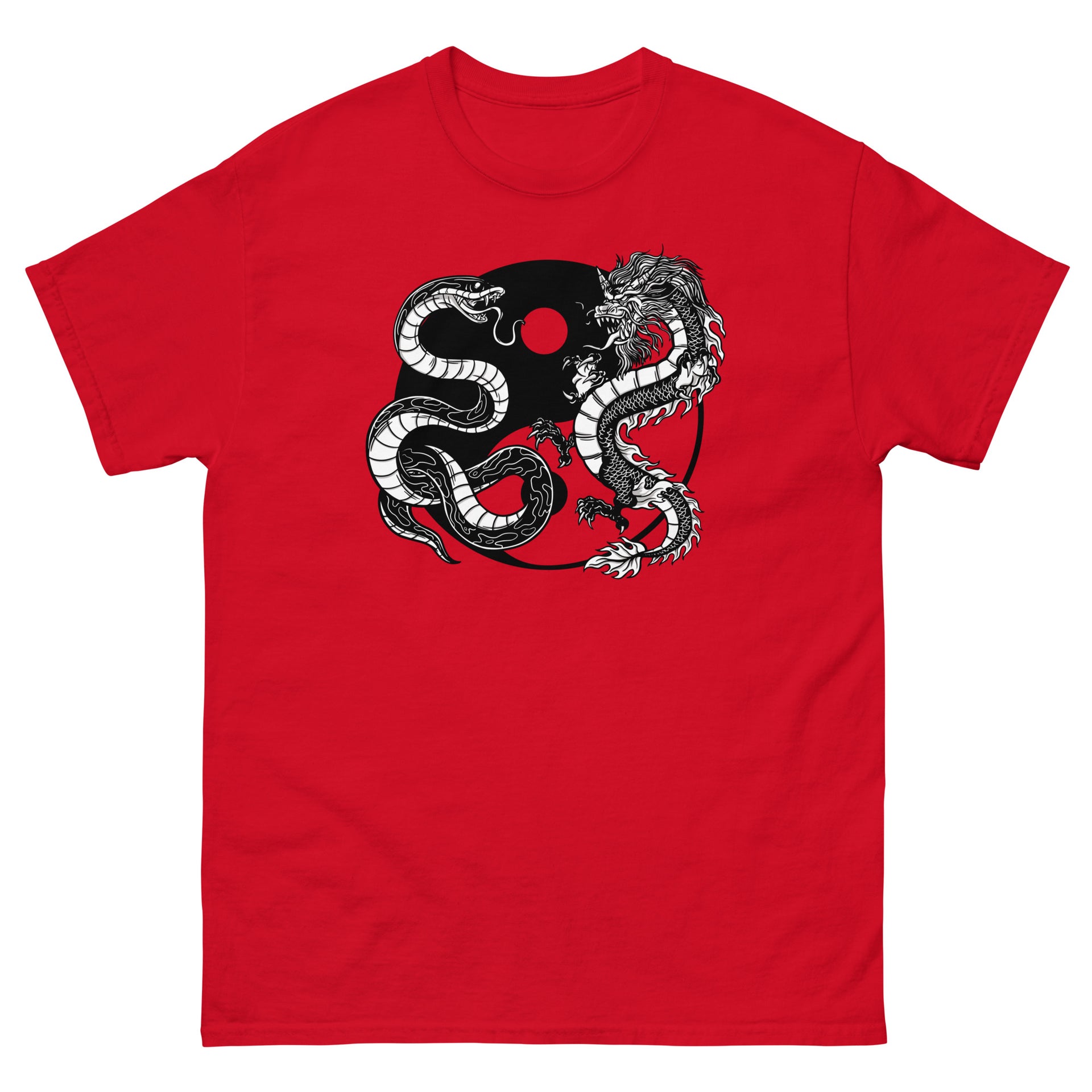 Yin Yang Snake And Dragon Men's T-Shirt