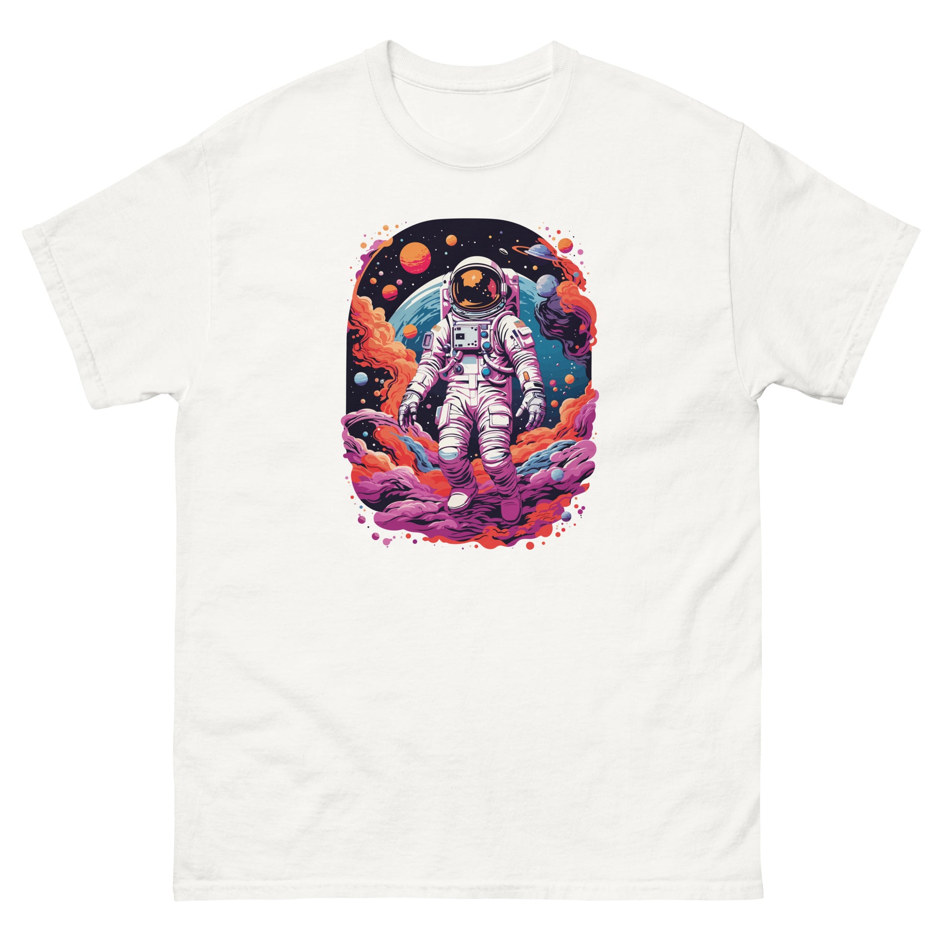 Colorful Astronaut Men's T-Shirt