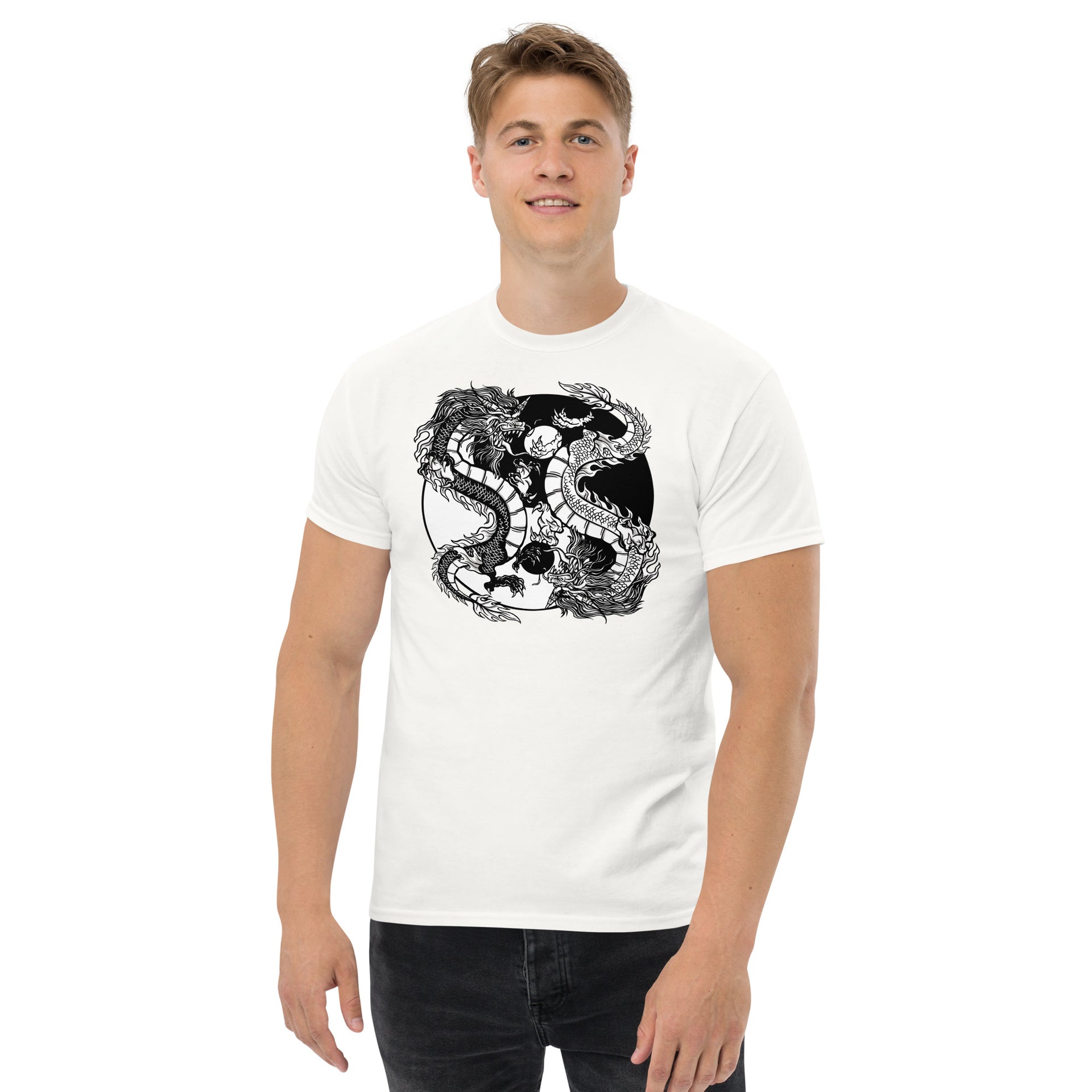 Dragon Yin Yang Men's T-Shirt