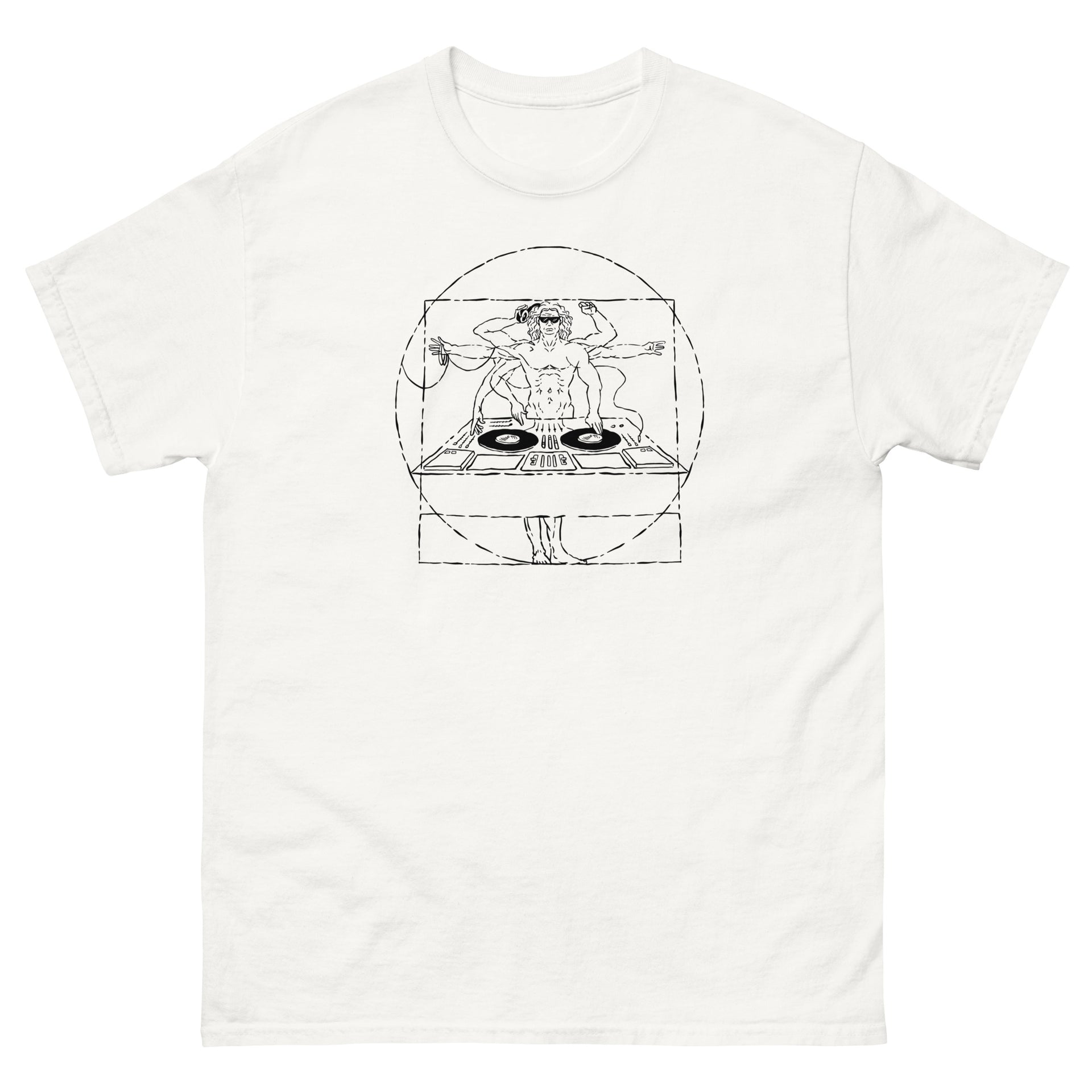 Vitruvian Man DJ Men's T-Shirt