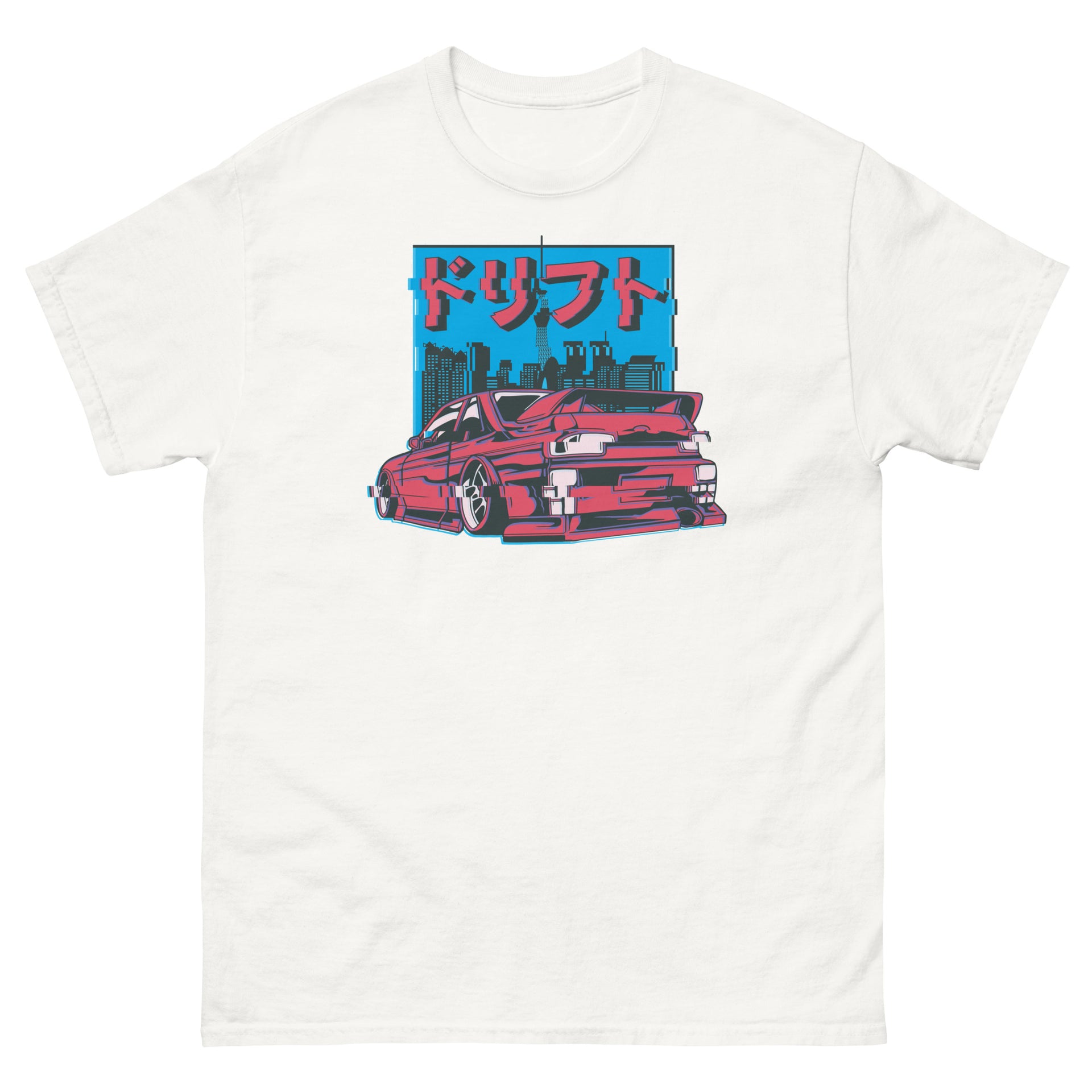 Japanese Glitched Car Men's T-Shirt