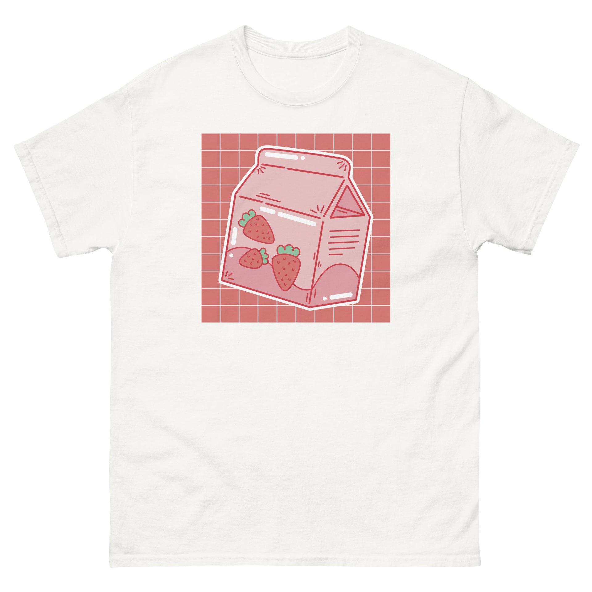 Kawaii Strawberry Milk Men's T-Shirt