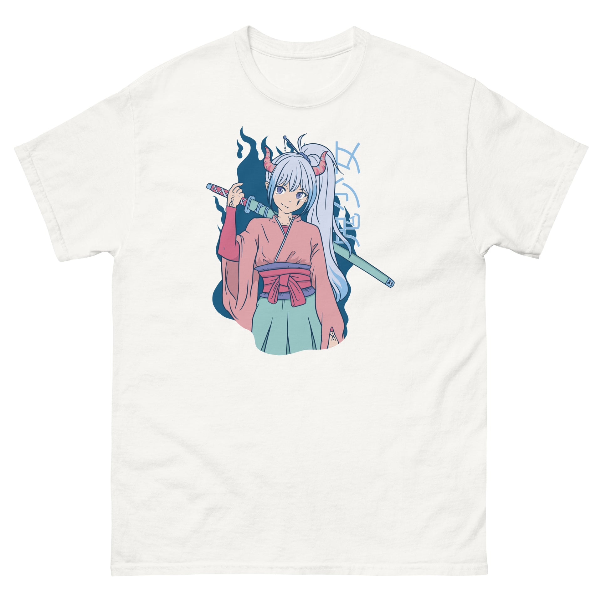 Anime Girl With Katana Men's T-Shirt