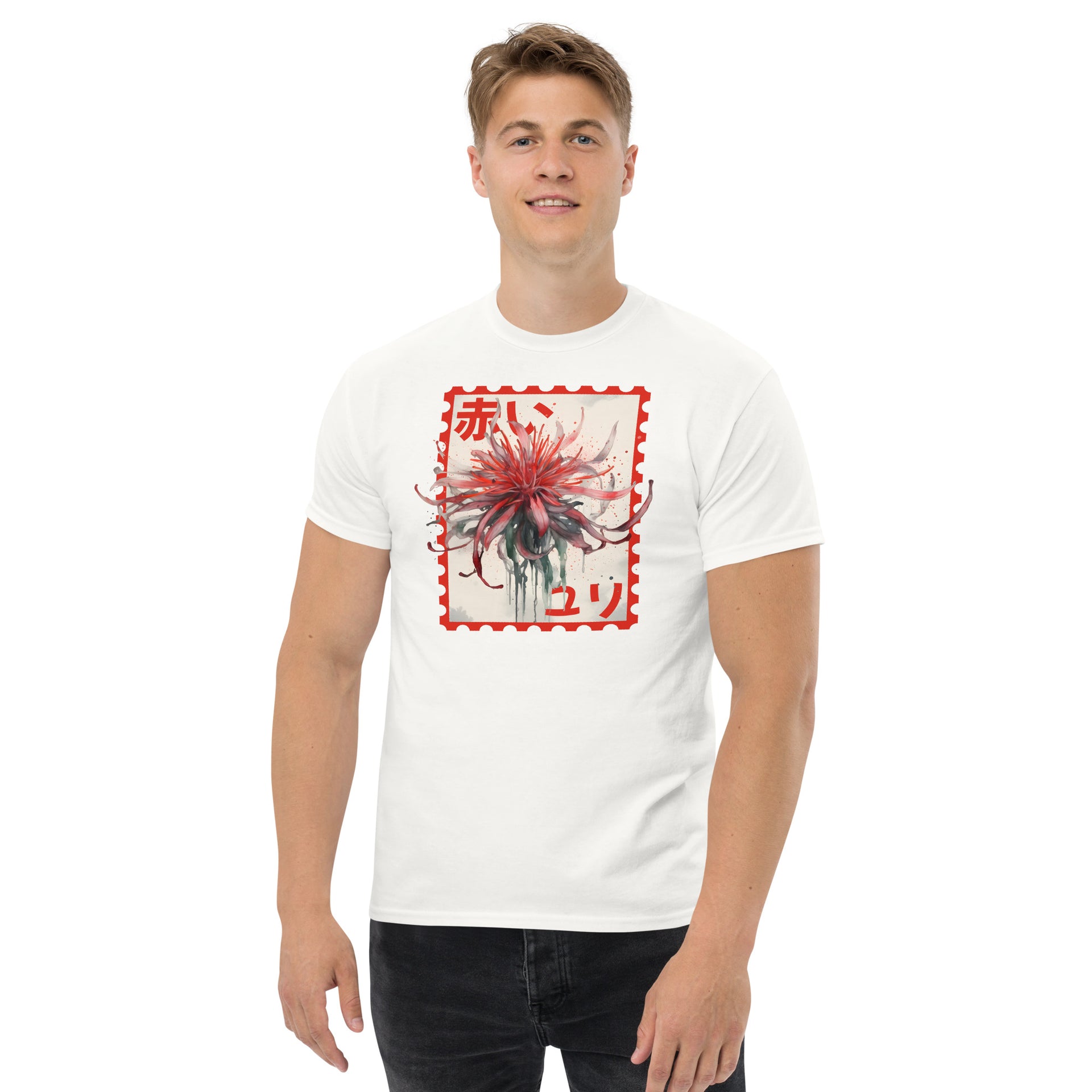 Japanese Red Spider Lily Men's T-Shirt