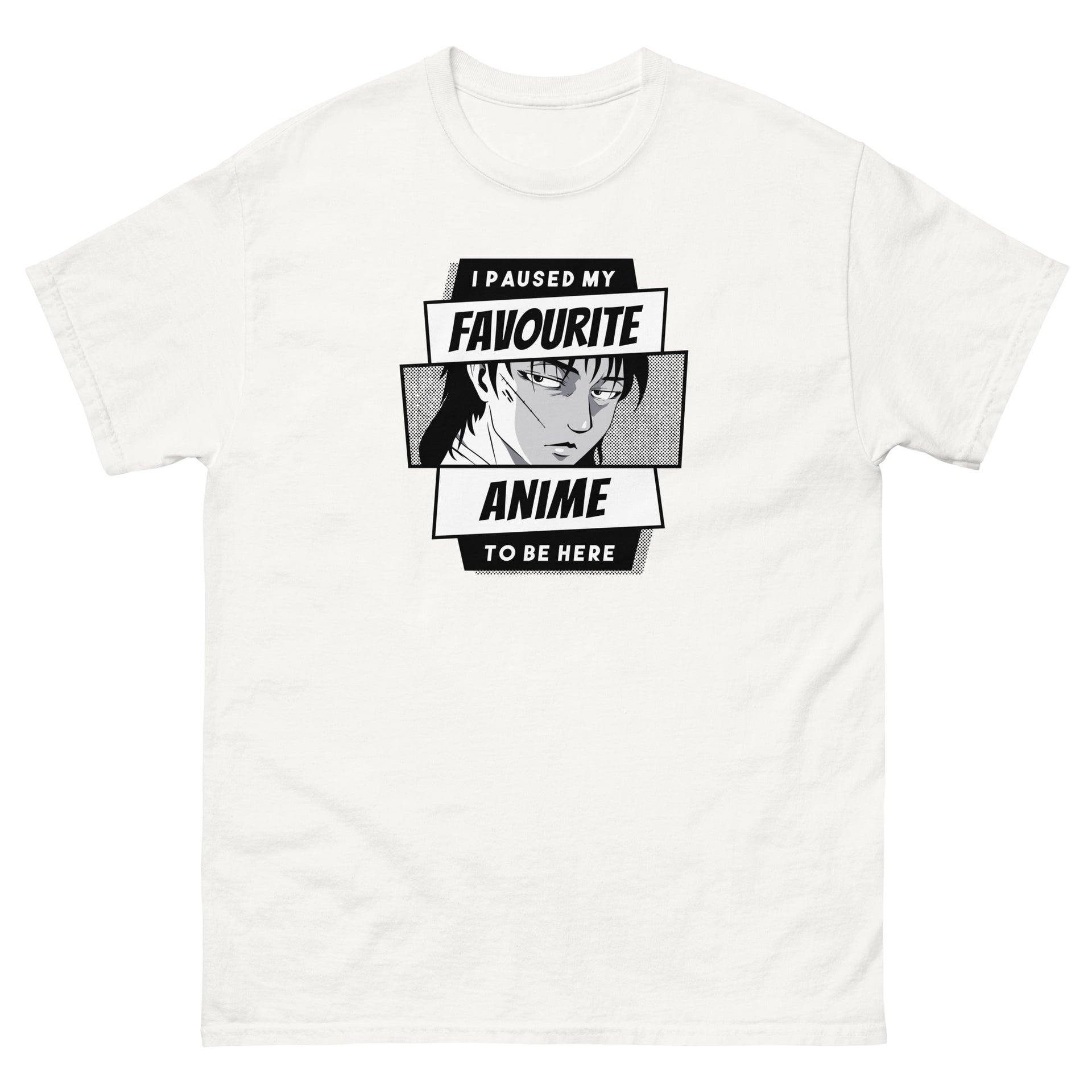 I Paused My Favorite Anime To Be Here Men's T-Shirt