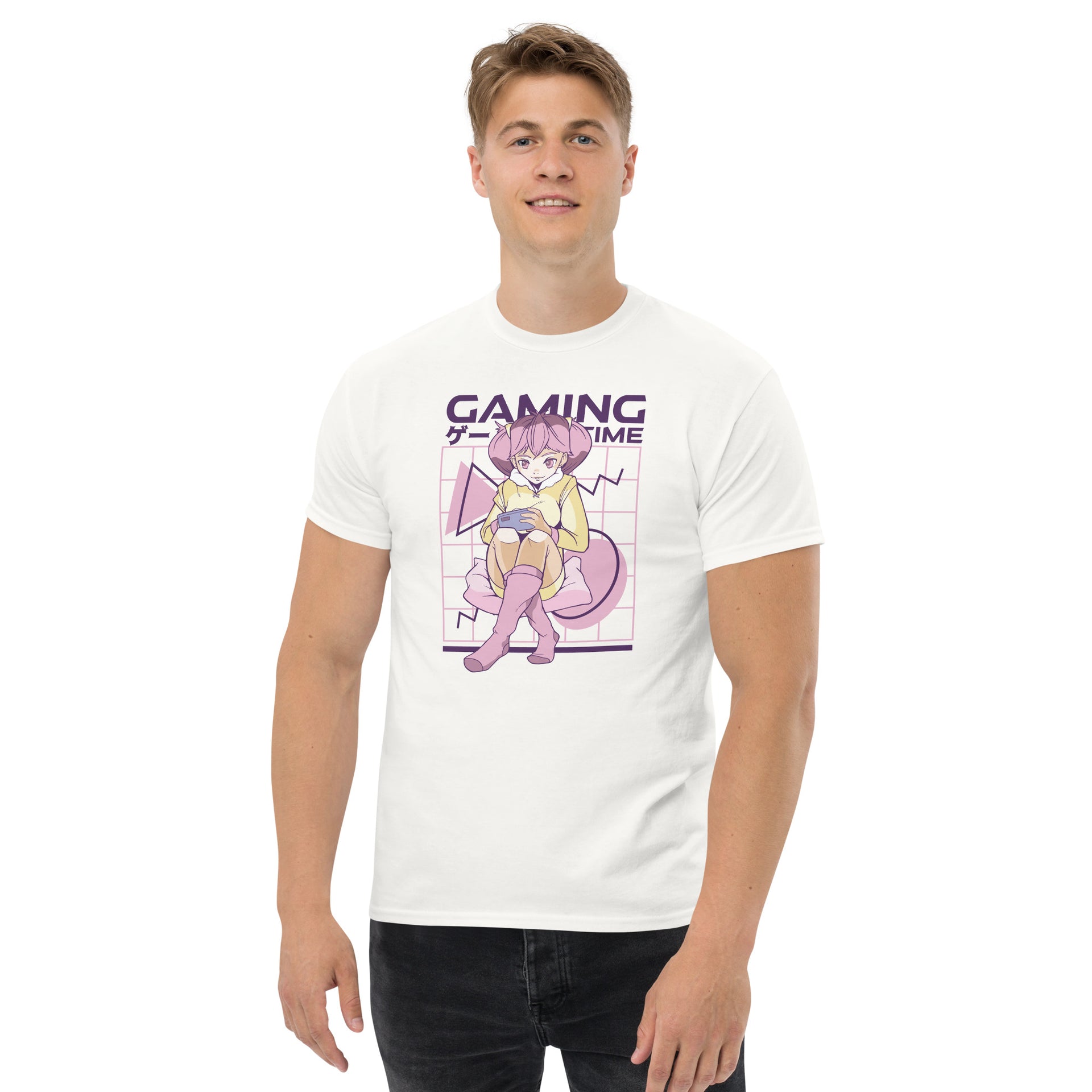Anime Gamer Girl Men's T-Shirt