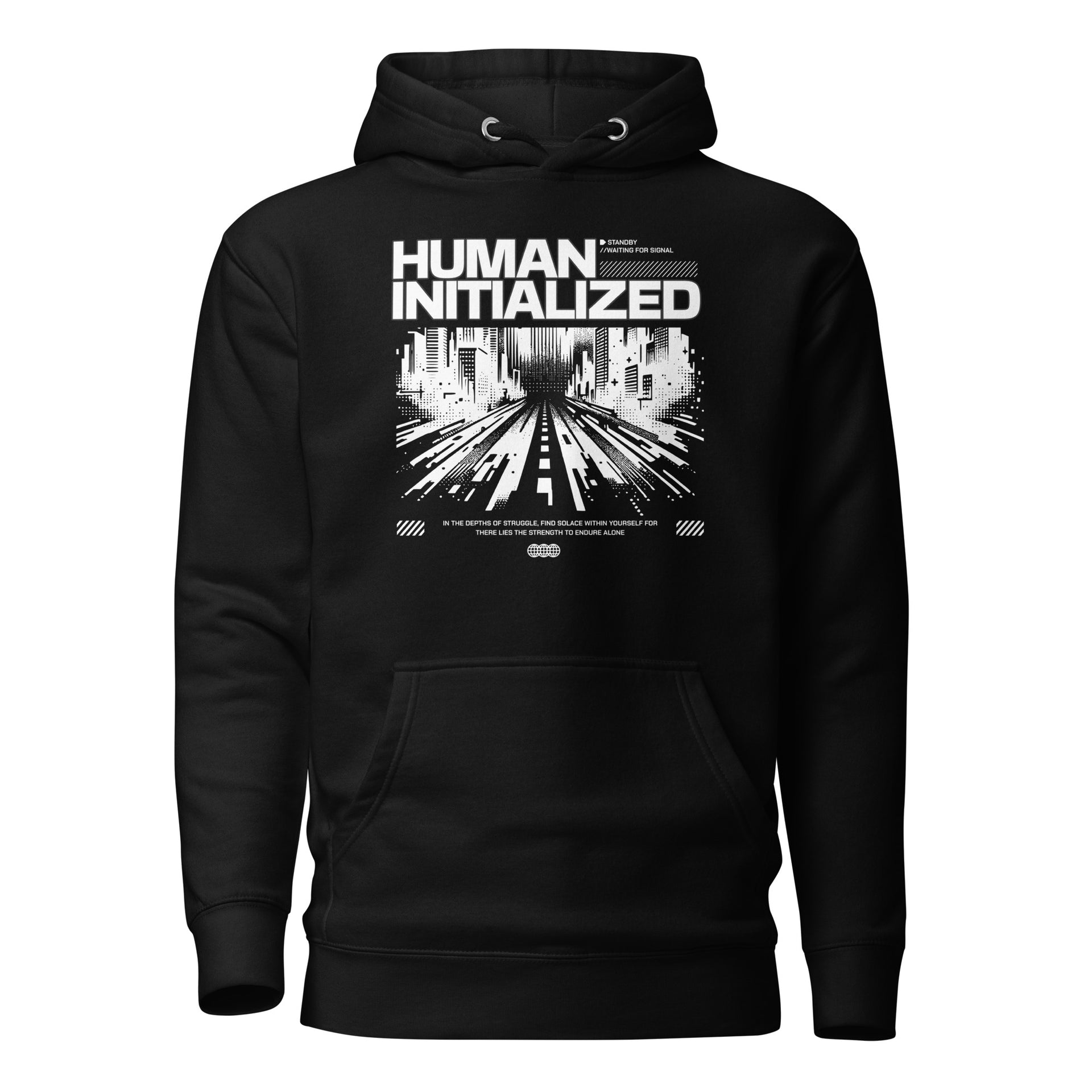 Human Initialized Unisex Hoodie