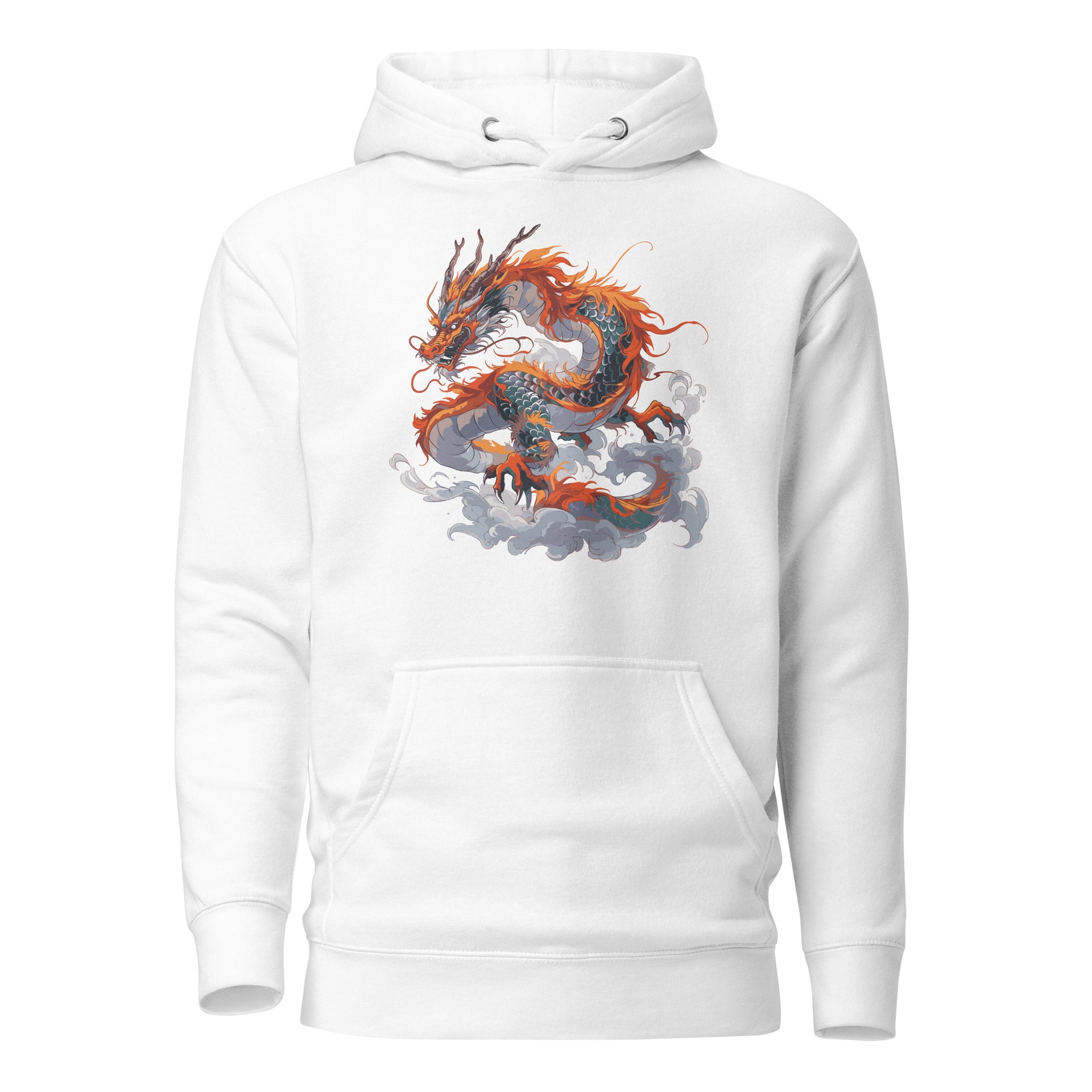 Orange Chinese Dragon Unisex Hoodie