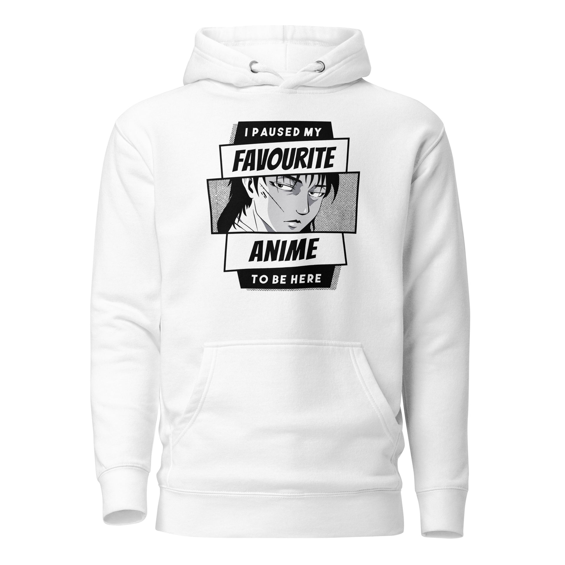 I Paused My Favorite Anime To Be Here Unisex Hoodie