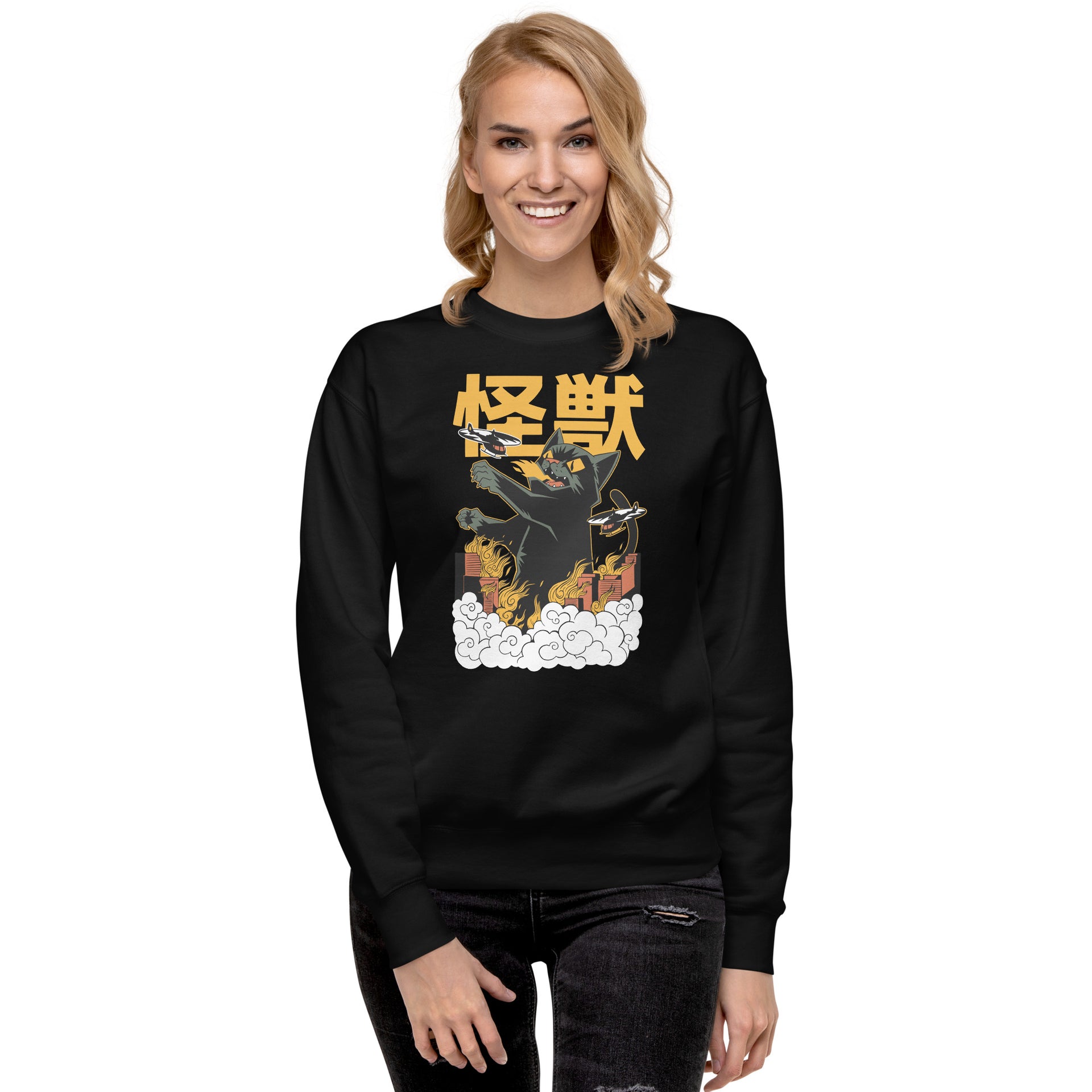 Kaiju Anime Cat Unisex Sweatshirt