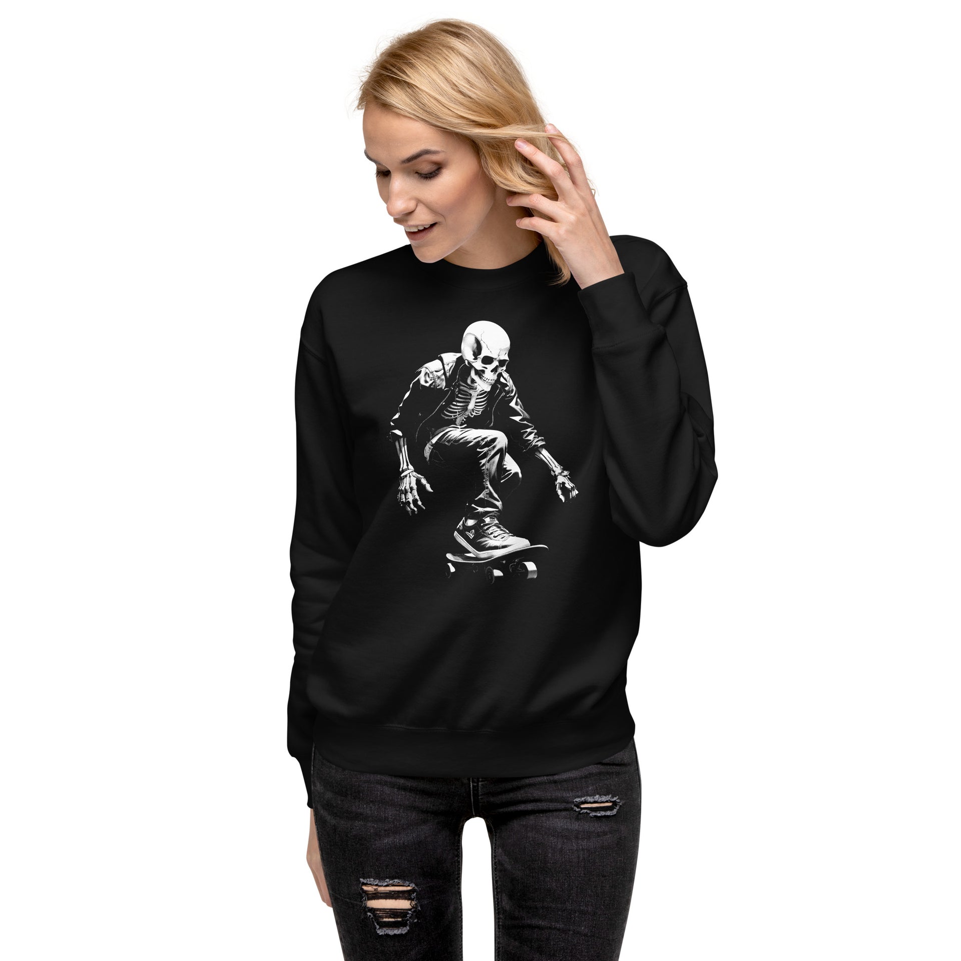Skeleton Skater Unisex Sweatshirt