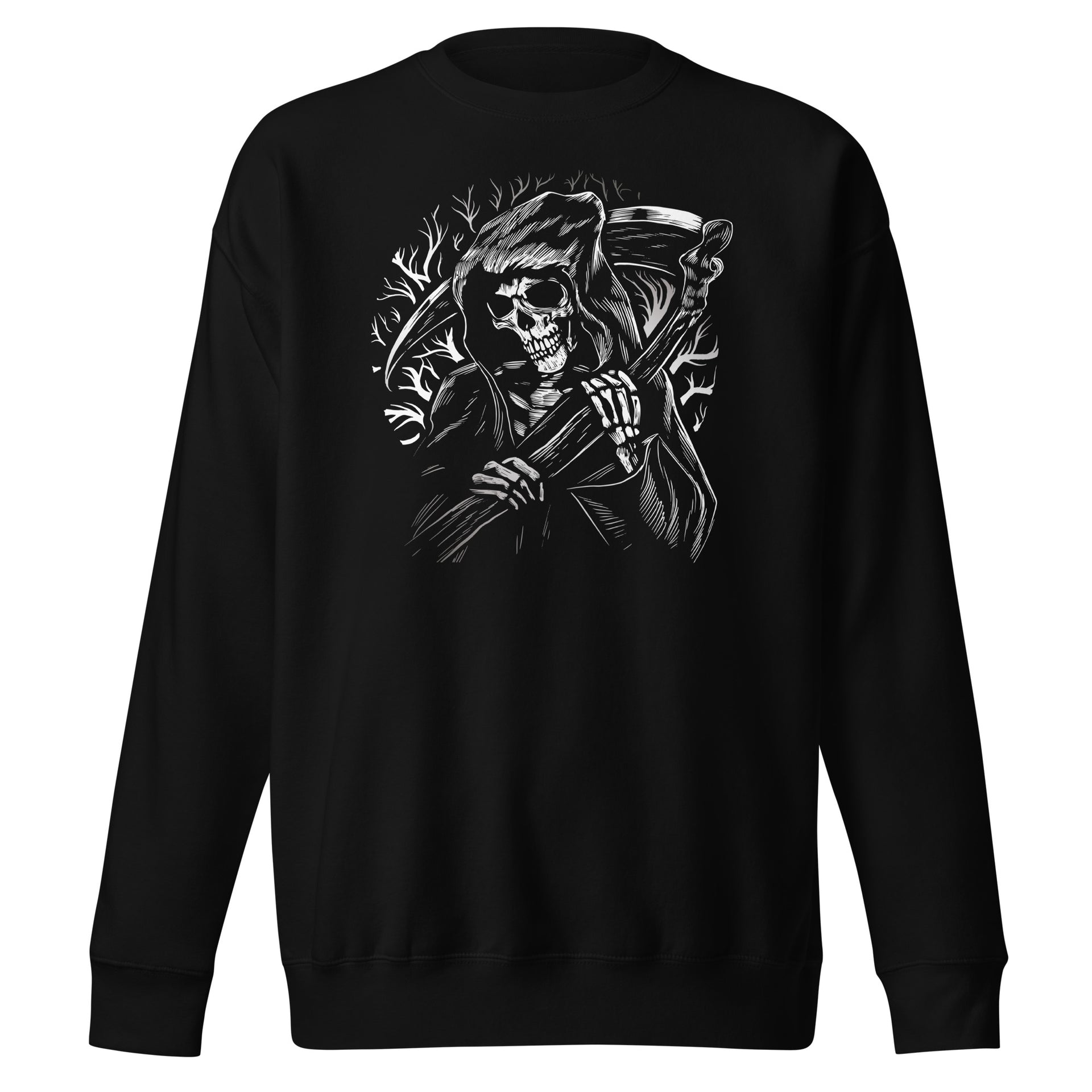 Skeleton With Scythe Unisex Sweatshirt