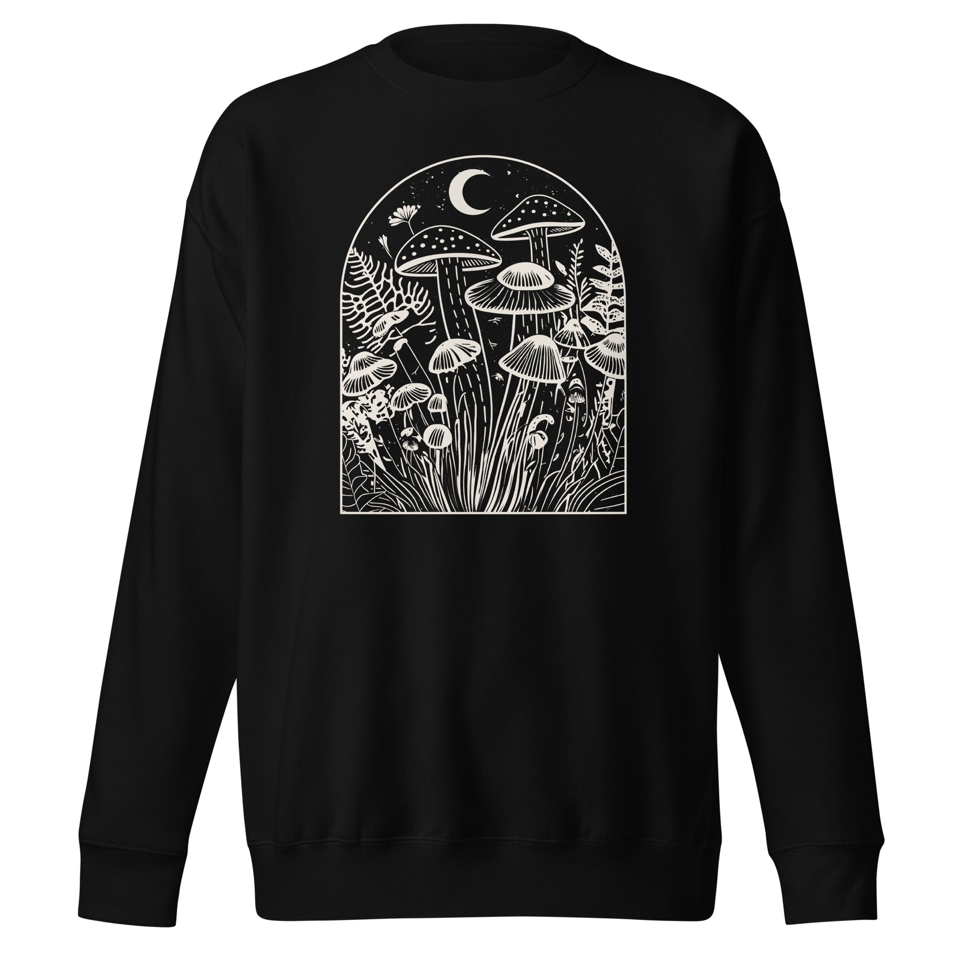 Mushroom Forest Moon Unisex Sweatshirt