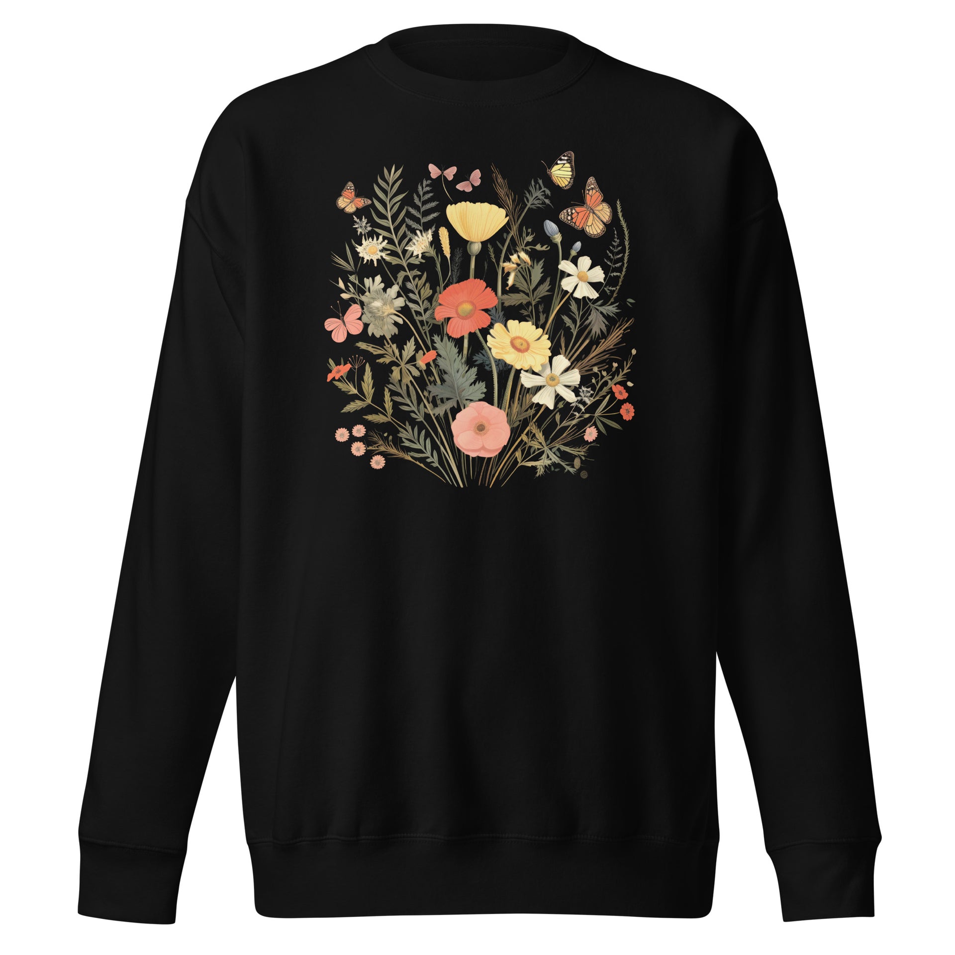 Vintage Wildflowers Unisex Sweatshirt
