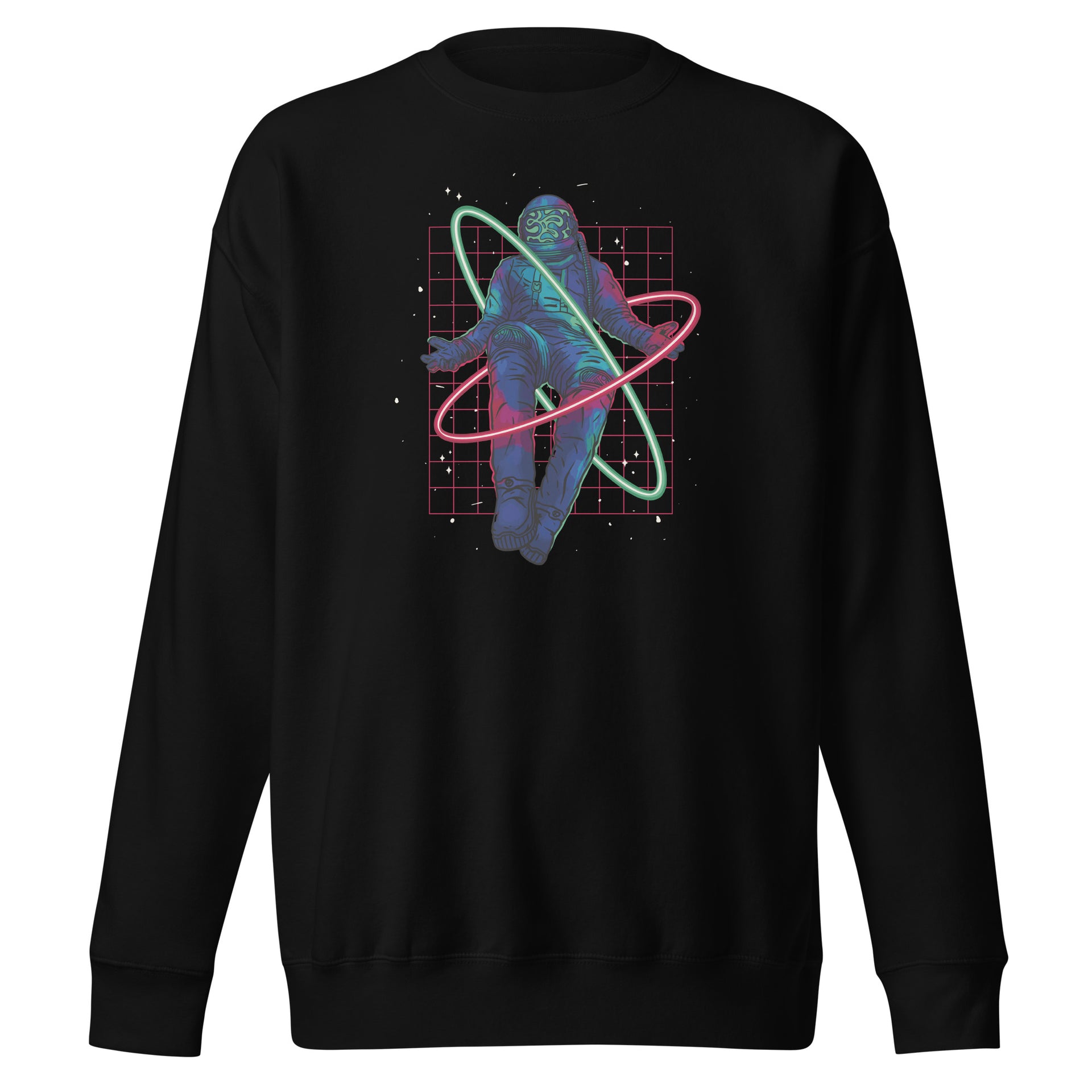 Floating Neon Astronaut Unisex Sweatshirt