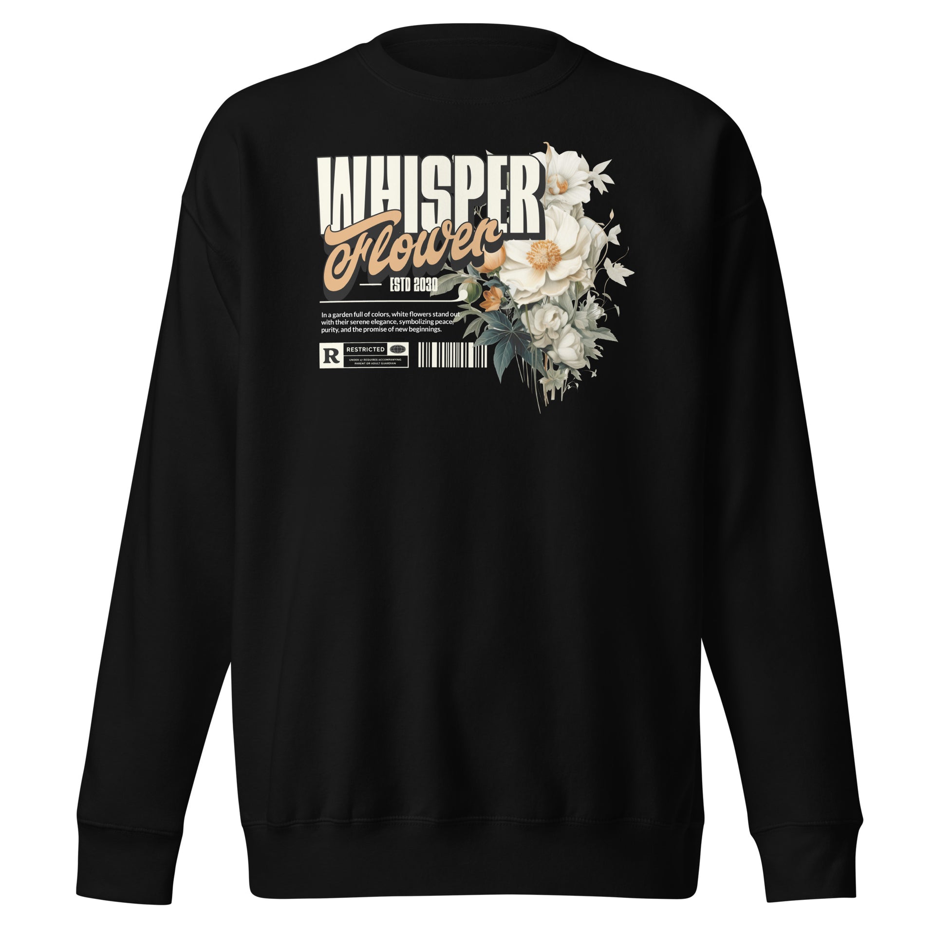 Whisper Flower Unisex Sweatshirt