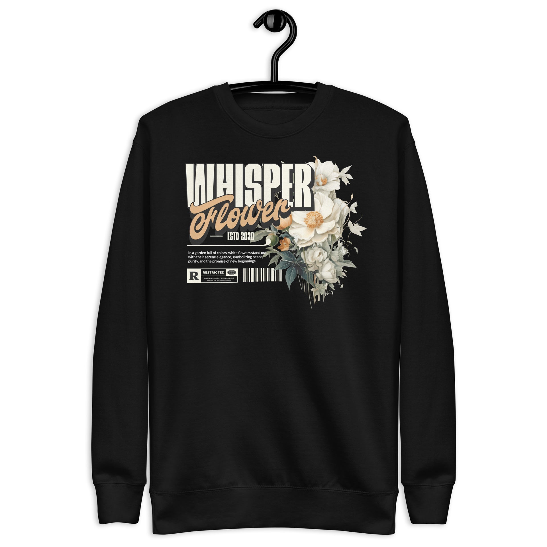 Whisper Flower Unisex Sweatshirt