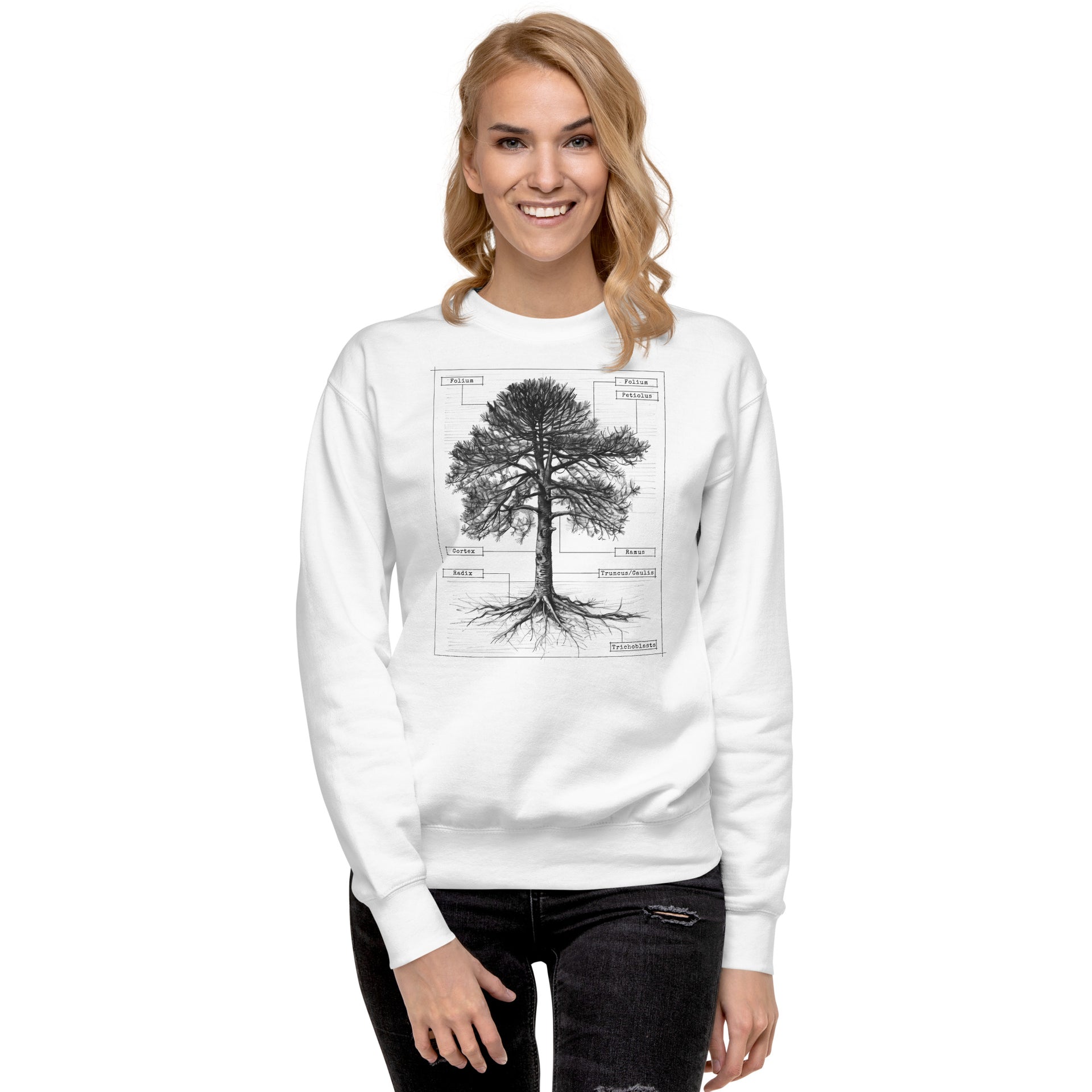 Botanical Tree Anatomy Unisex Sweatshirt