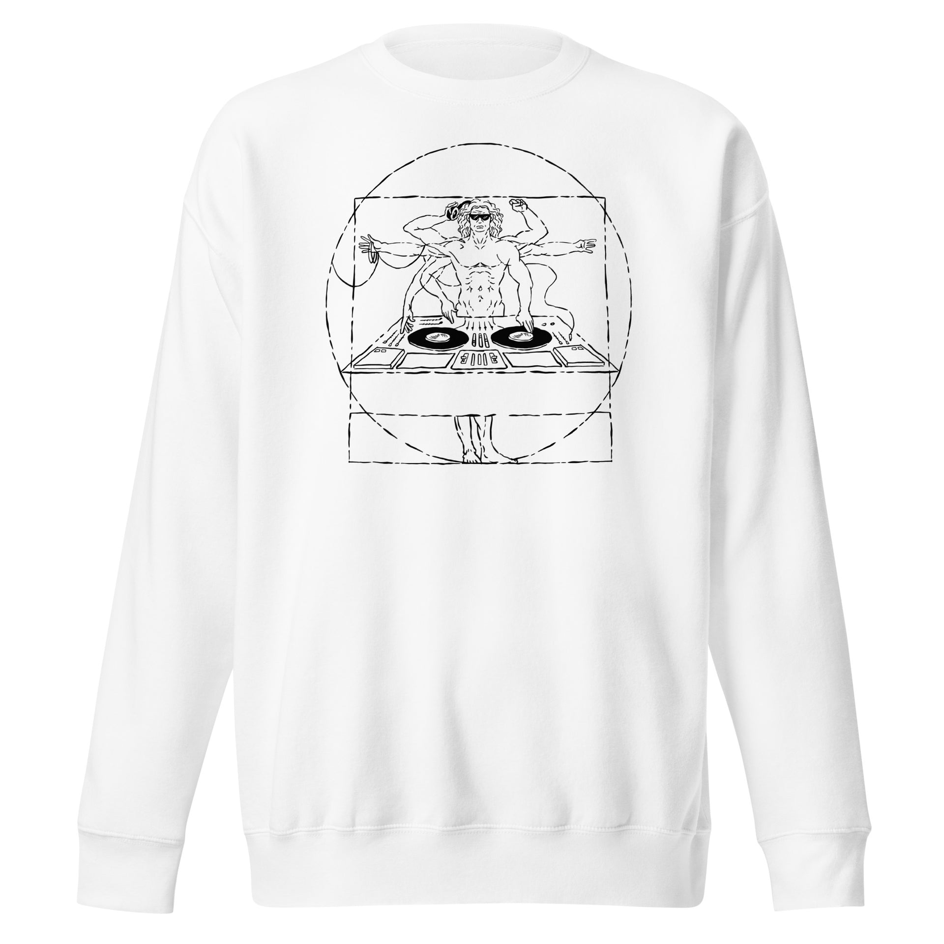 Vitruvian Man DJ Unisex Sweatshirt