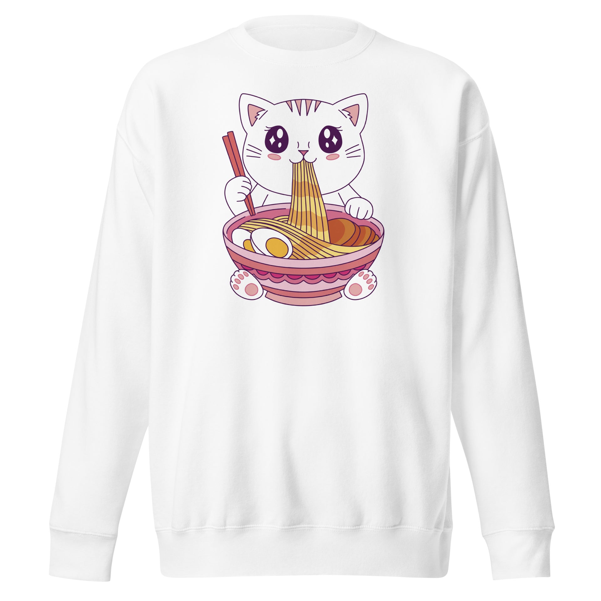 Kawaii Cat Ramen Unisex Sweatshirt