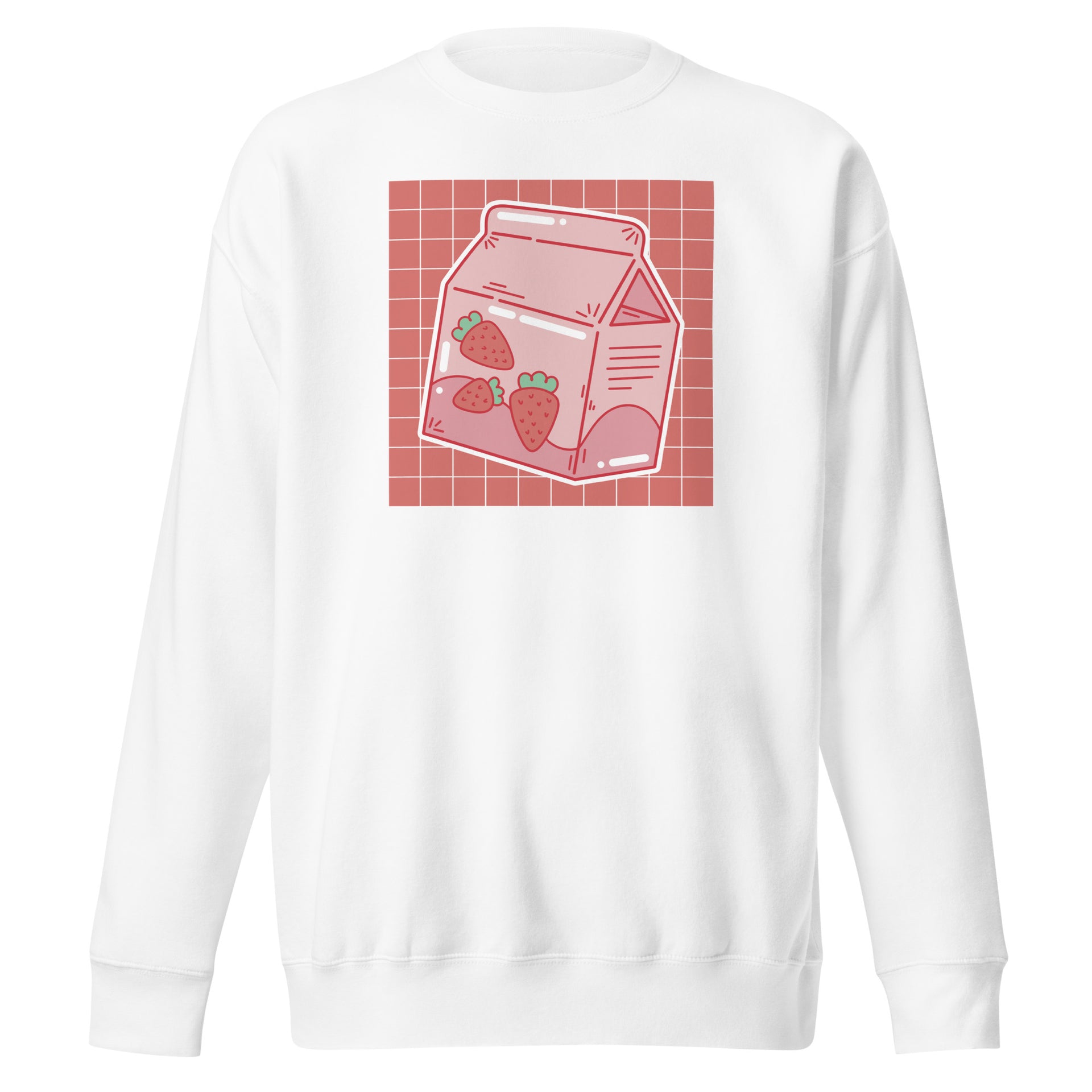 Kawaii Strawberry Milk Unisex Sweatshirt