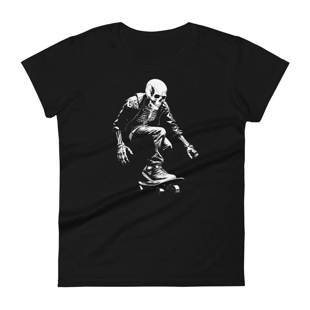 Skateboarding Skeleton Women's T-Shirt