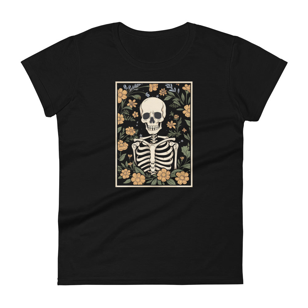 Floral Skeleton Women's T-Shirt