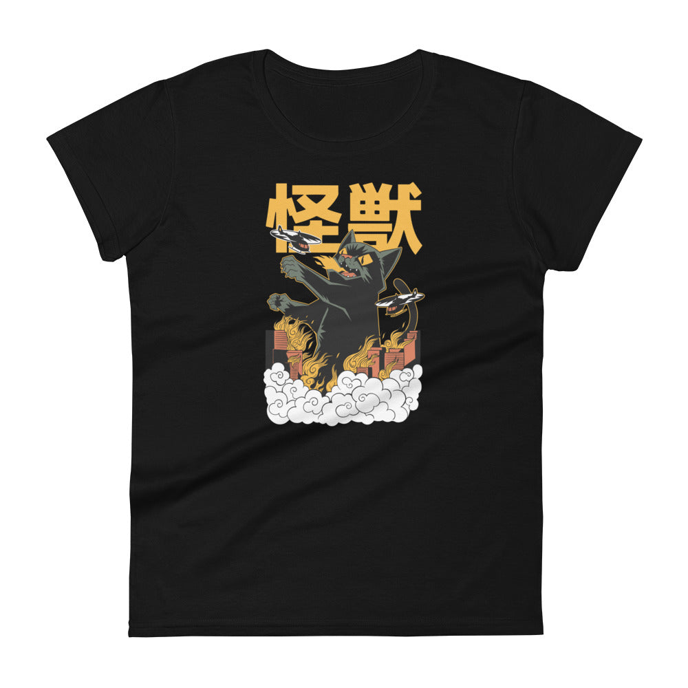 Kaiju Anime Cat Women's T-Shirt
