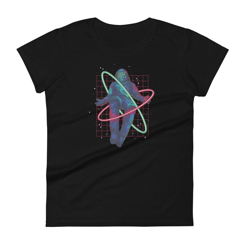 Floating Neon Astronaut Women's T-Shirt