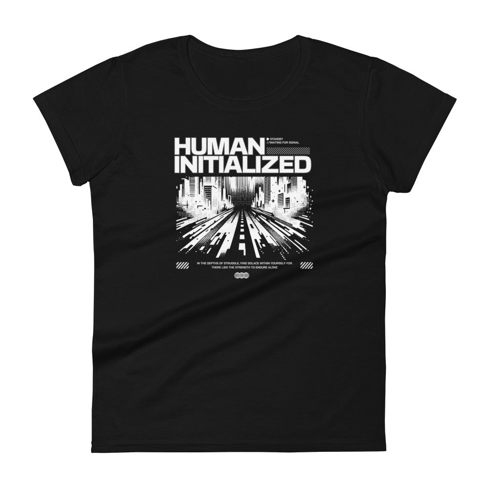 Human Initialized Women's T-Shirt