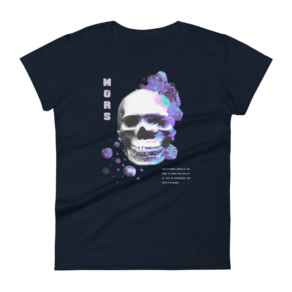 Trippy Skeleton With Mushrooms Women's T-Shirt