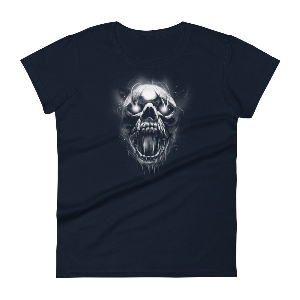 Scary Skull Screaming Women's T-Shirt