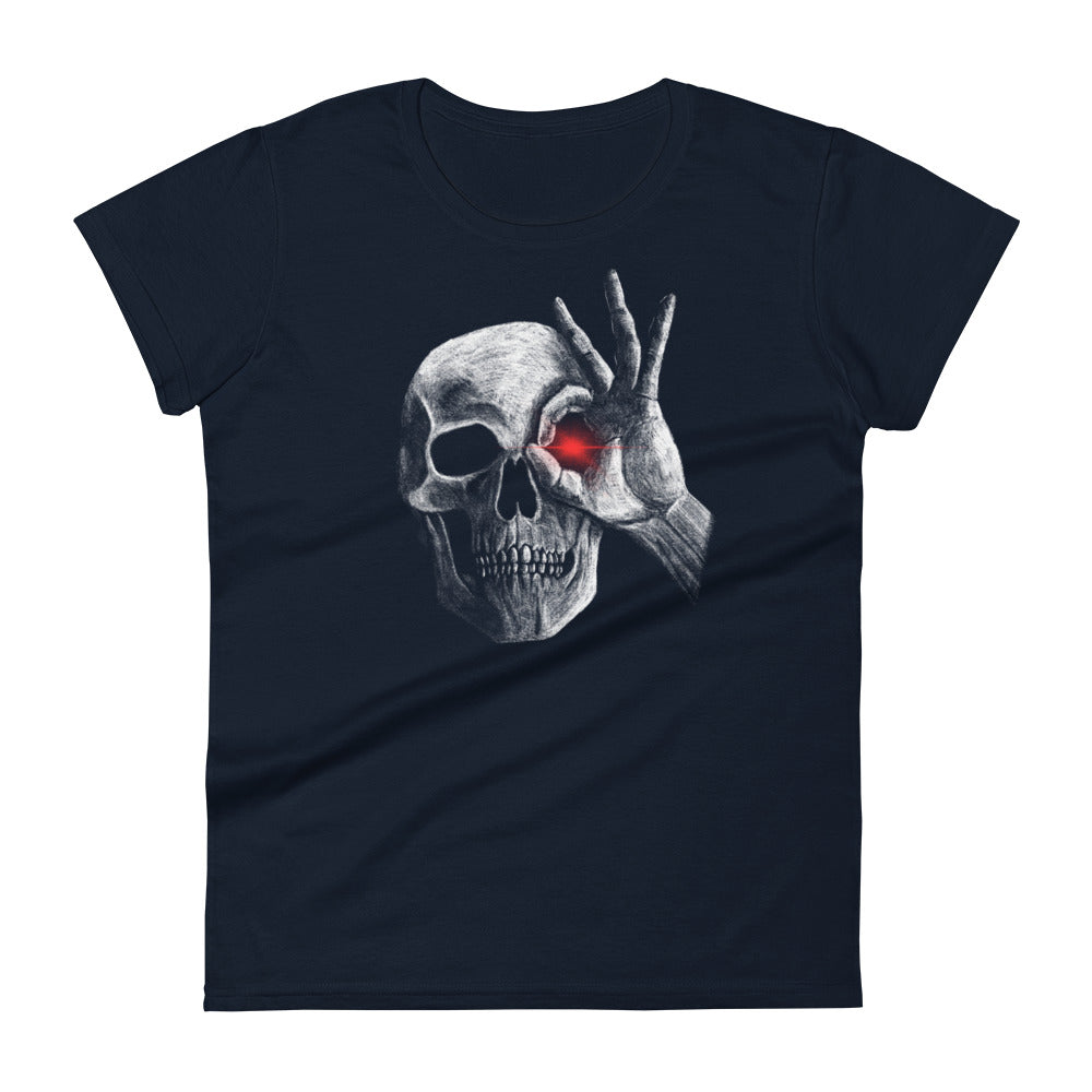 Skeleton With Glowing Eye Women's T-Shirt