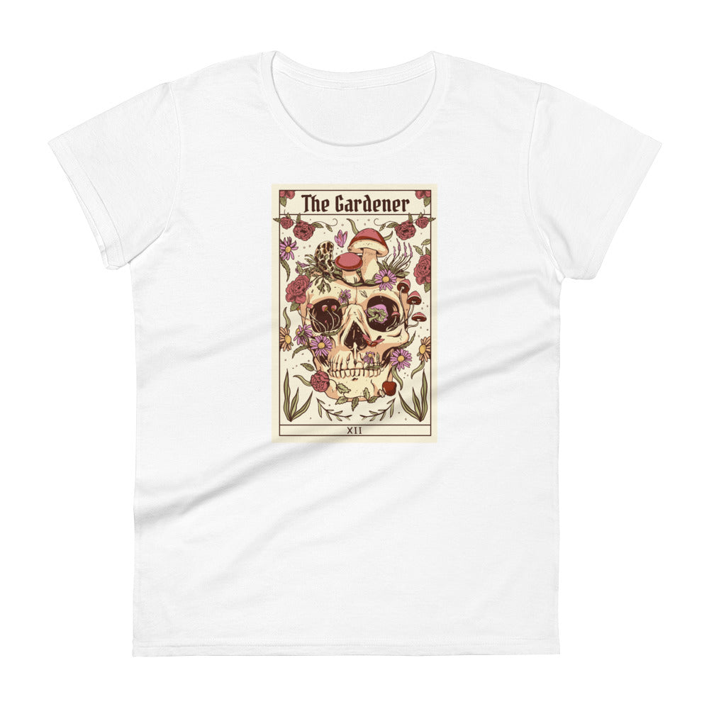 Gardener Skeleton Tarot Card Women's T-Shirt