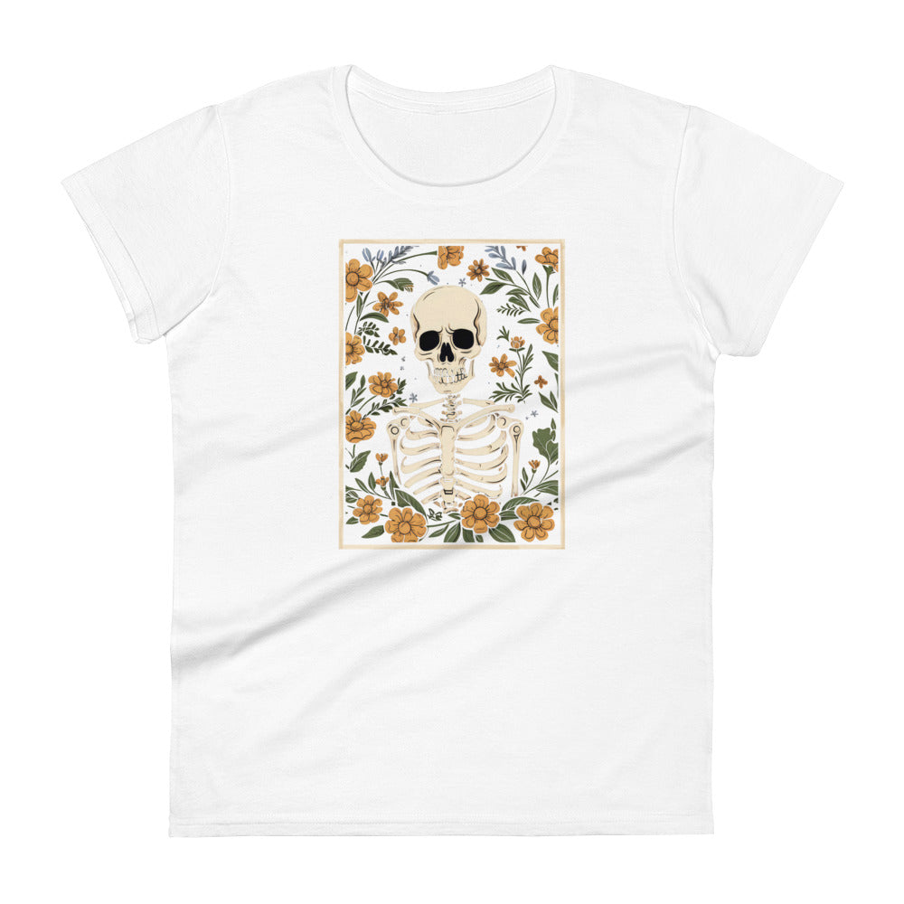 Floral Skeleton Women's T-Shirt