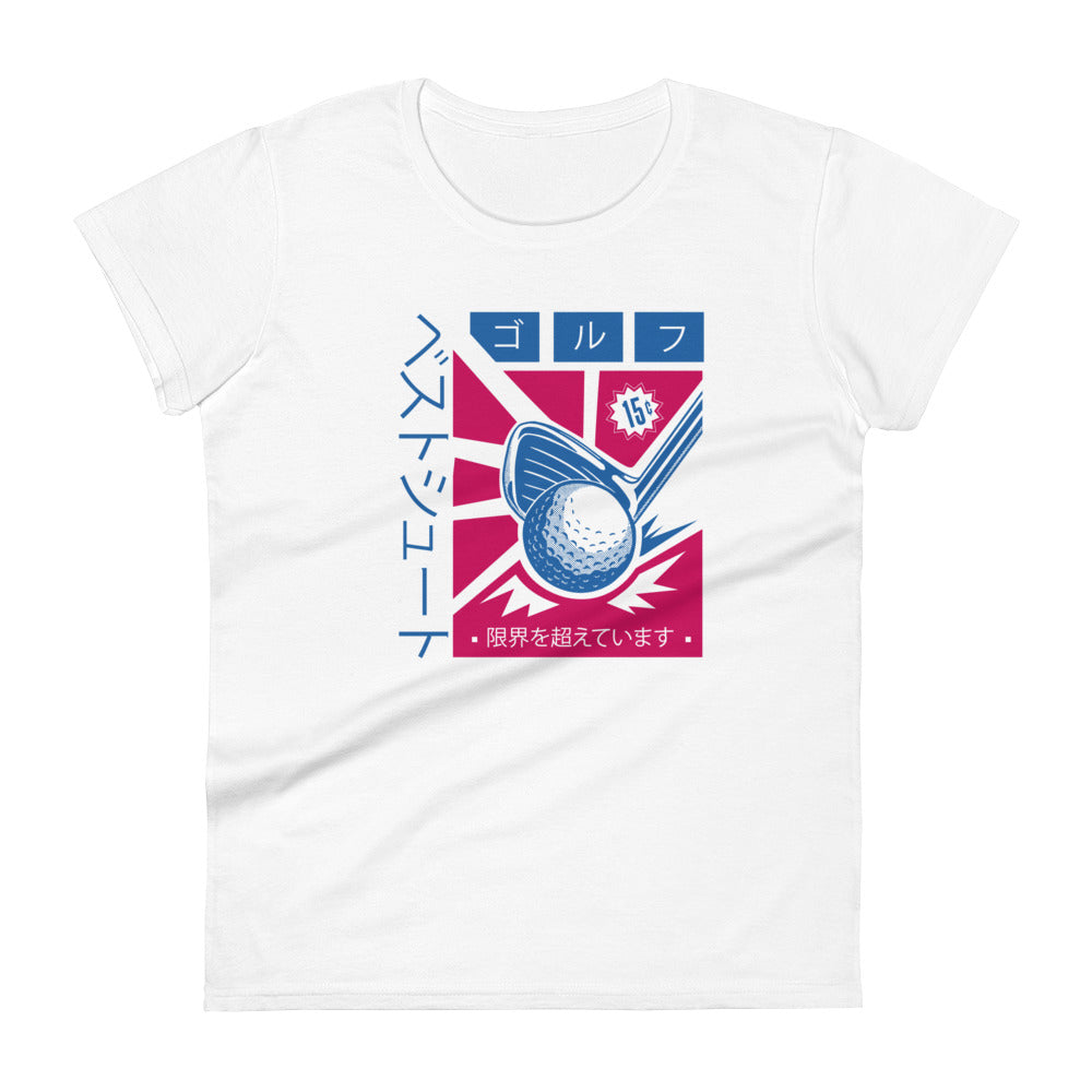 Japanese Golf Poster Women's T-Shirt