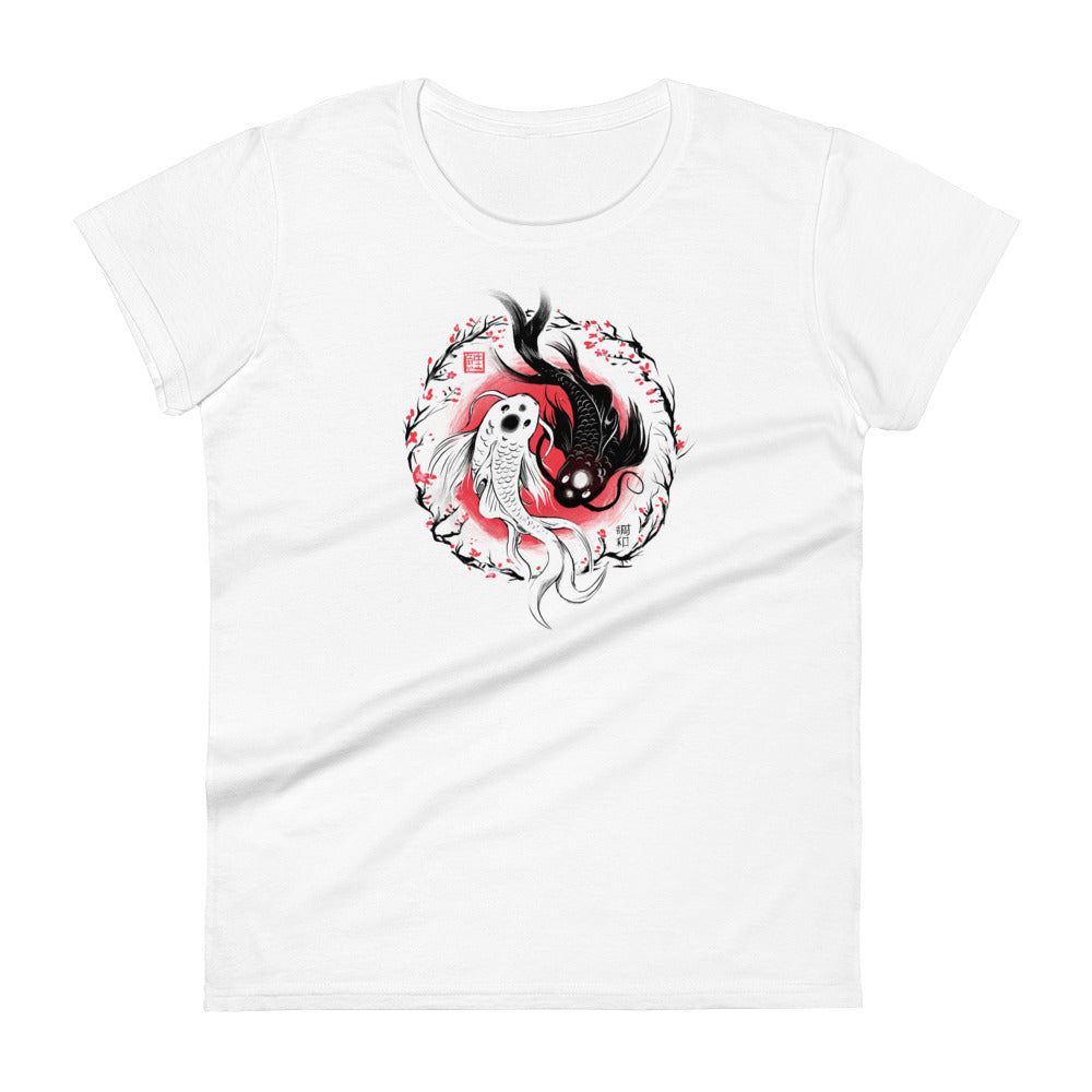 Yin-Yang Koi Fish Women's T-Shirt