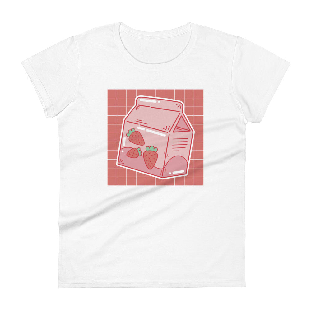 Kawaii Strawberry Milk Women's T-Shirt