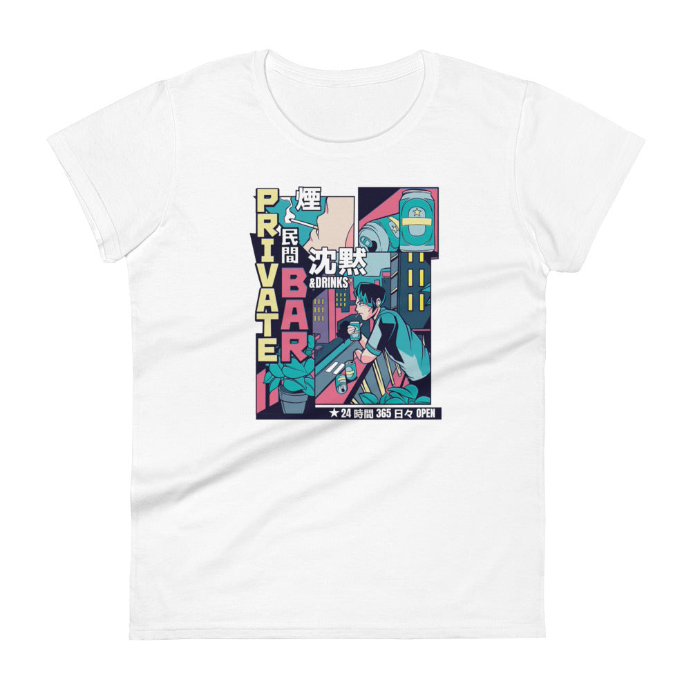 Vaporwave Anime Bar Women's T-Shirt
